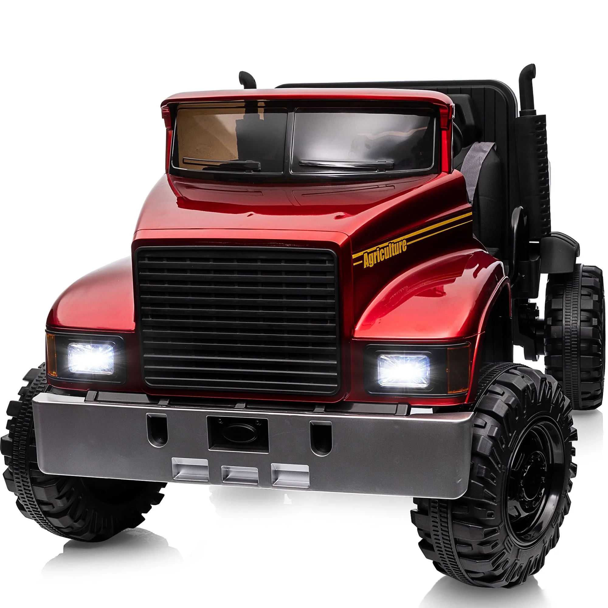 Hikiddo JC222 24V Ride on Toy, Kids Ride On Dump Truck 2 Seater with Remote - Womvr