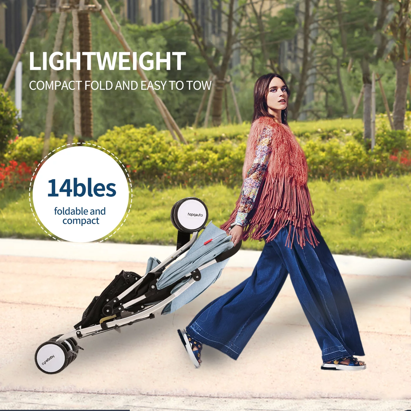 Compact Umbrella Stroller Lightweight Small Portable Folding Stroller for Infant Toddler(Blue) - Womvr