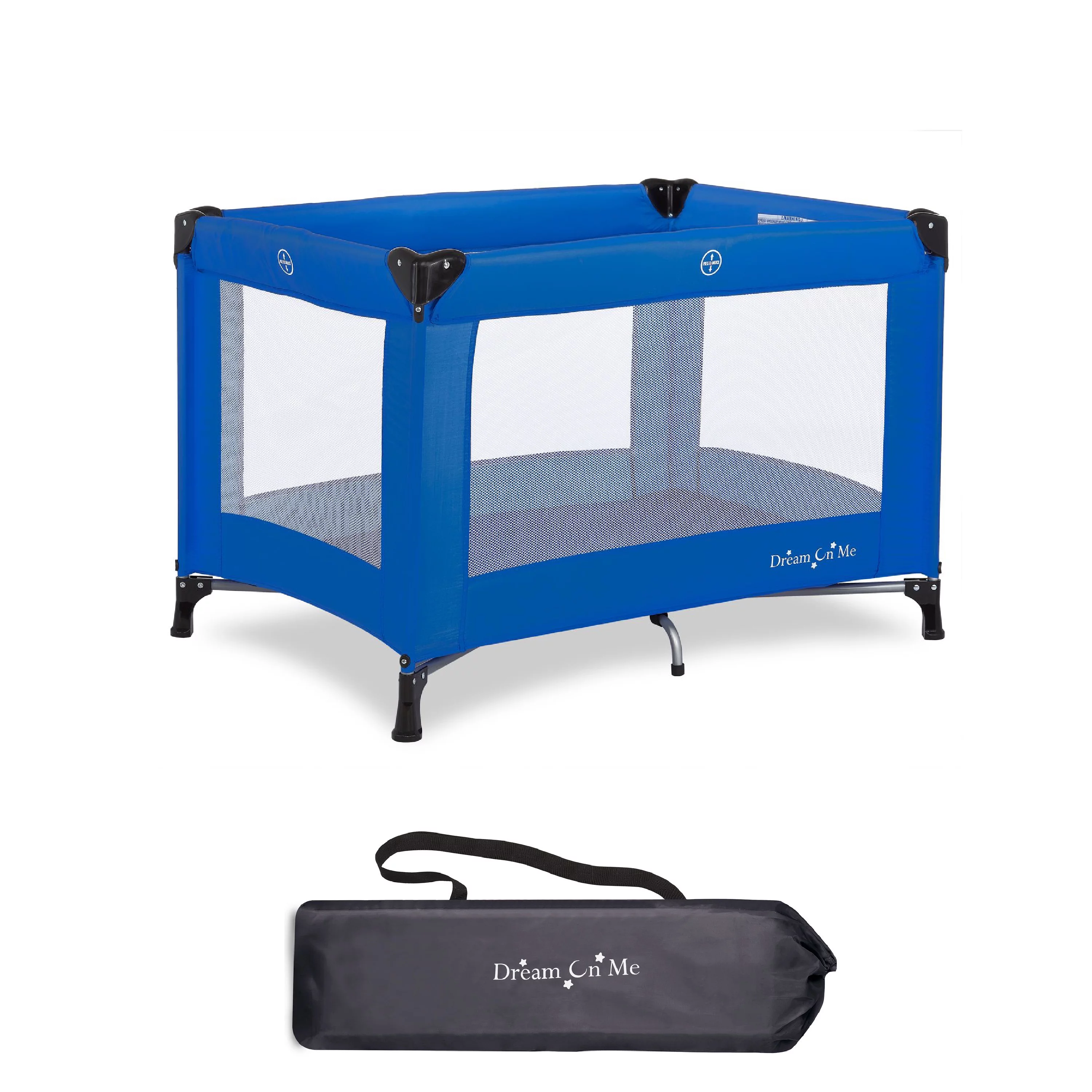 Dream On Me Nest Portable Play Yard with Carry Bag and Shoulder Strap, Pink - Womvr