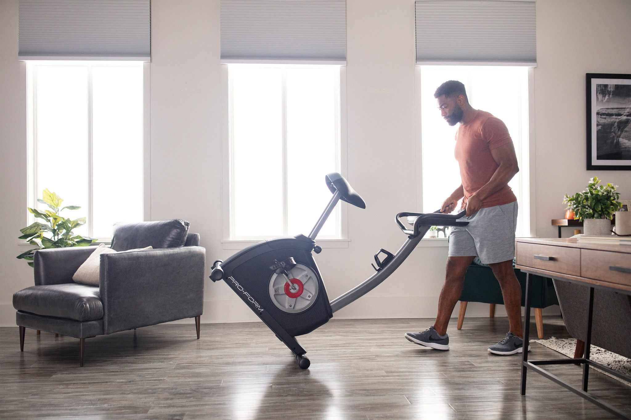 ProForm Cycle Trainer 300 Ci Upright Stationary Exercise Bike, Compatible with iFIT Personal Training - Womvr