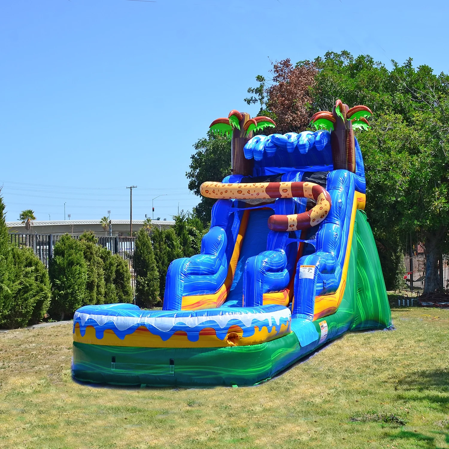 JumpOrange Commercial Grade Waterslide with Pool for Kids and Adults (with Blower), Jaguar - Womvr