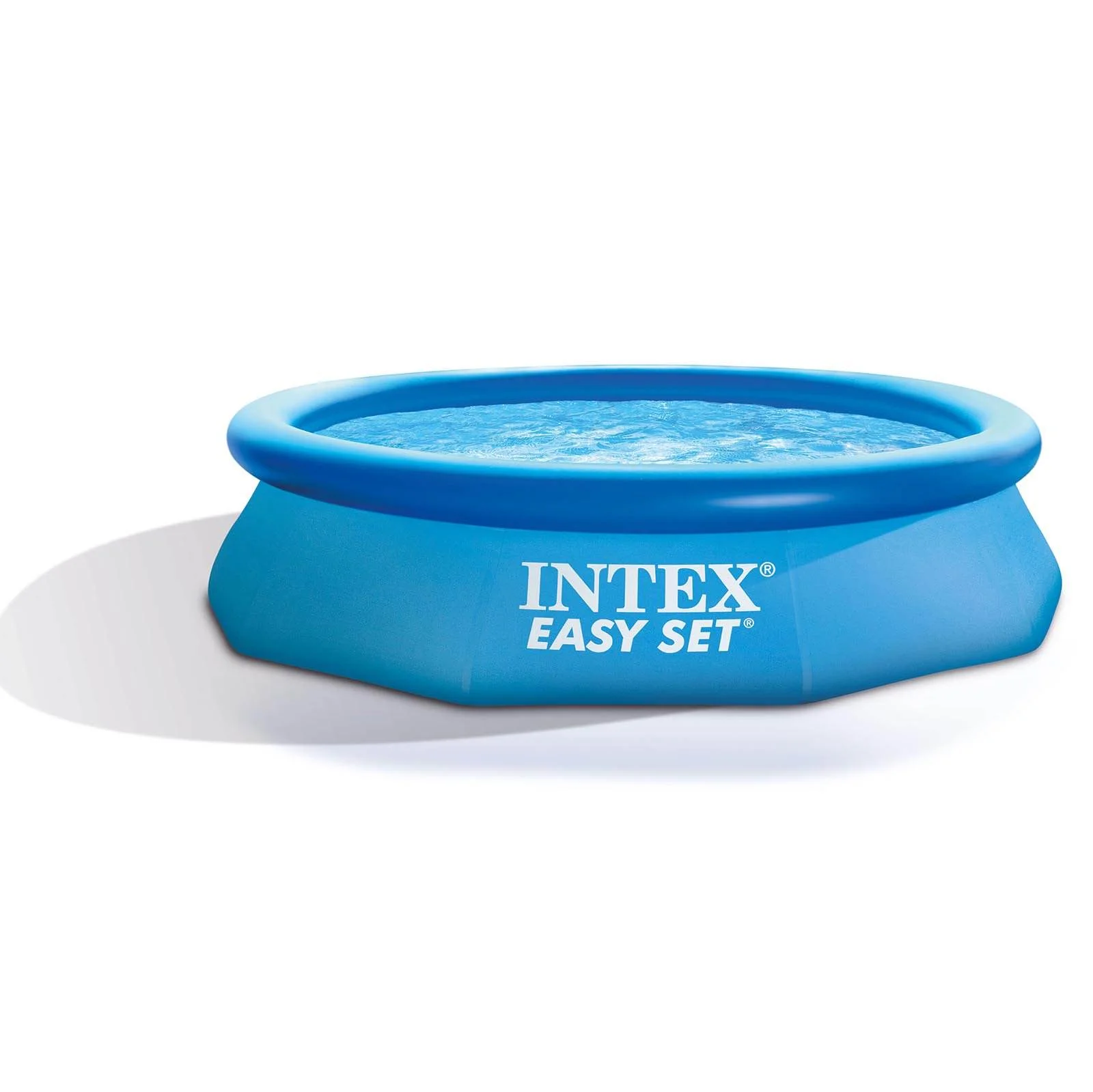 Intex 10ft x 30in Easy Set Above Ground Inflatable Family Swimming Pool & Pump - Womvr