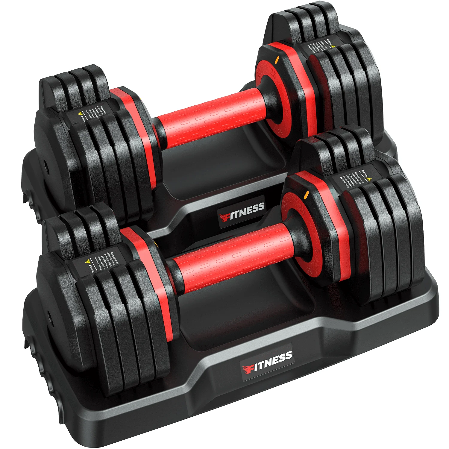 GIKPAL 50lb(25lb*2) 5 in 1 Adjustable Dumbbells 25LB set of 2 Adjustable Free Weights Plates and Rack - Hand Weights for Women and Men - Adjust Weight for Home Gym Full Body Workout Fitness - Womvr