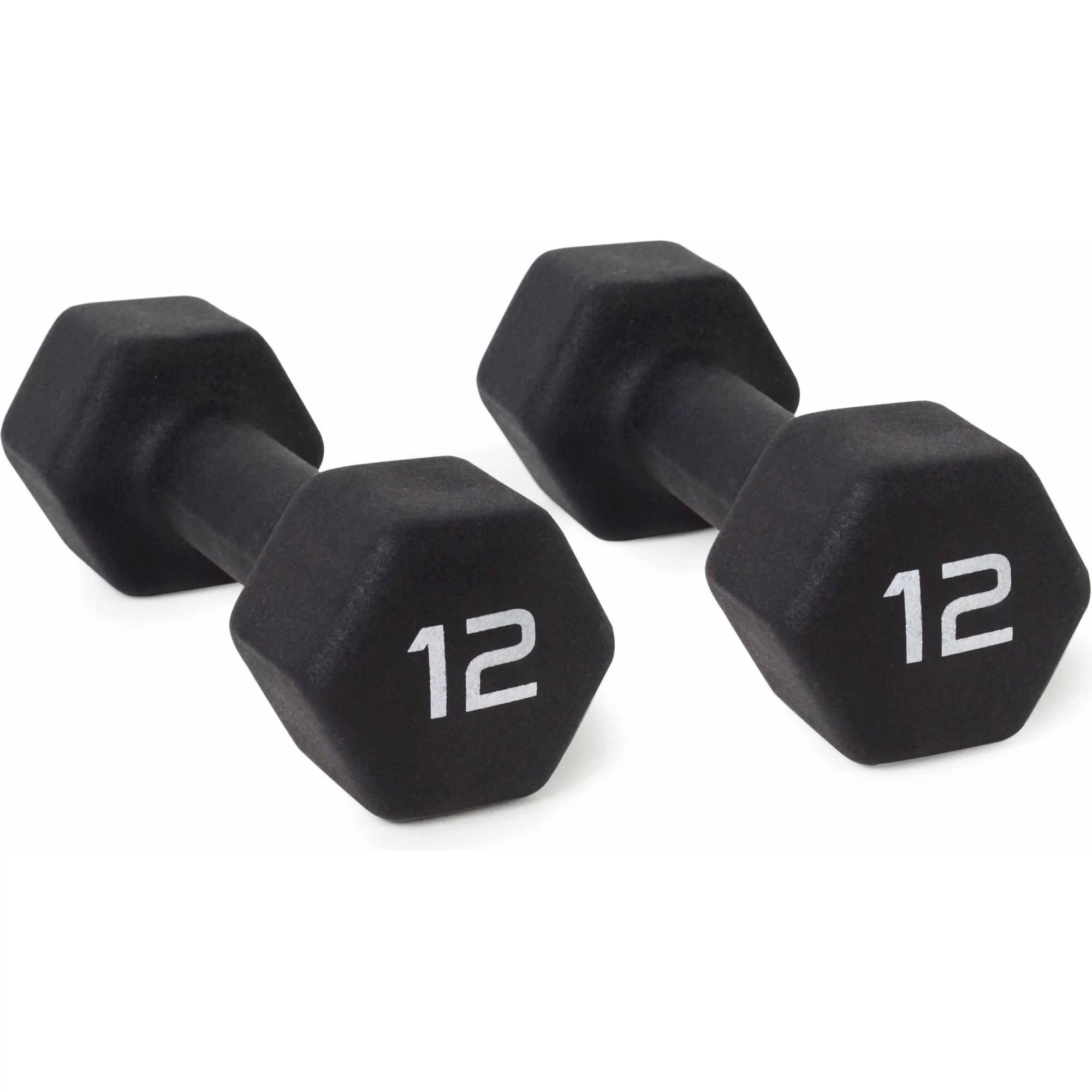 CAP Barbell, 15lb Black Neoprene Dumbbell, Pair - Womvr