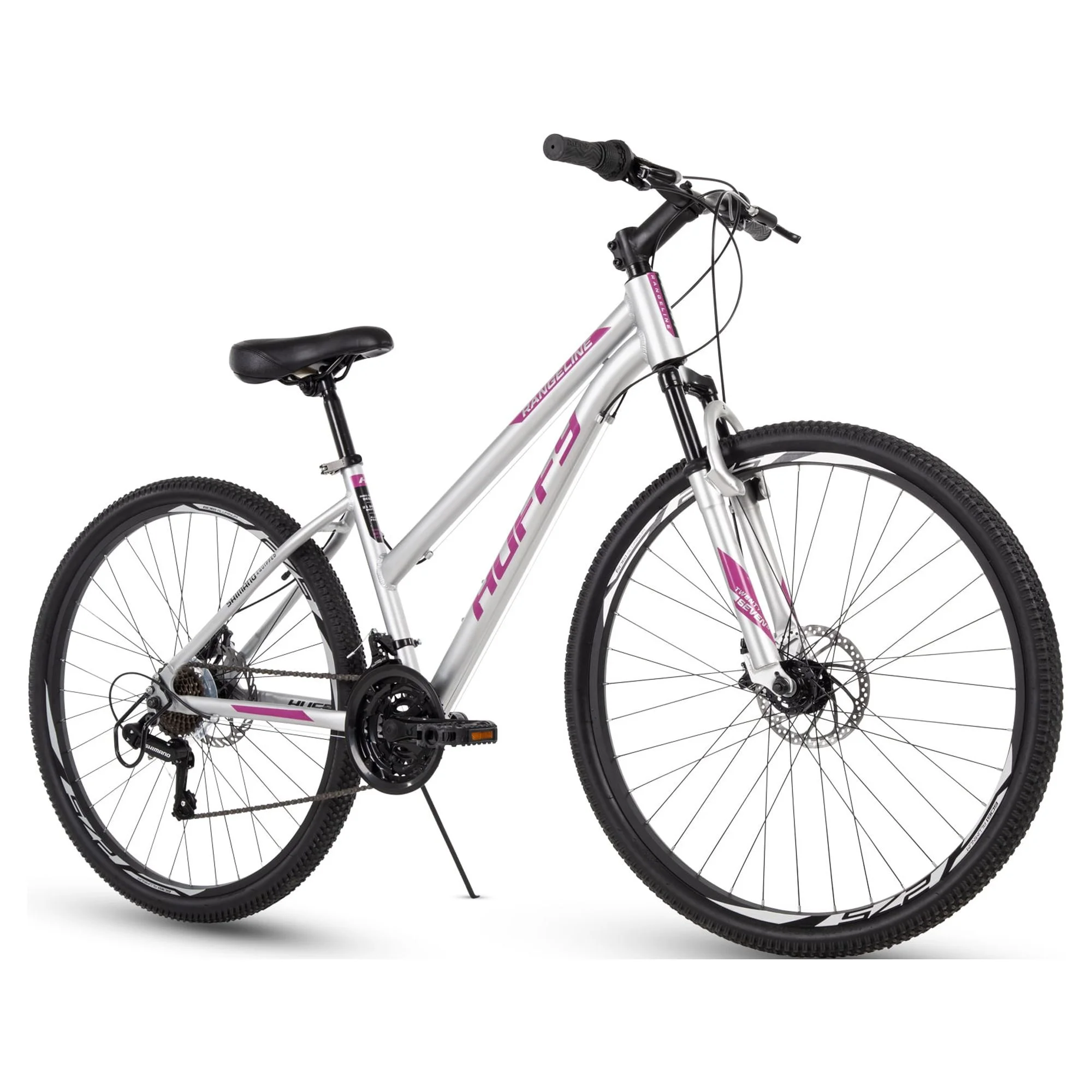 Huffy Rangeline Women's Mountain Bikes, 27.5 inch, Silver - Womvr