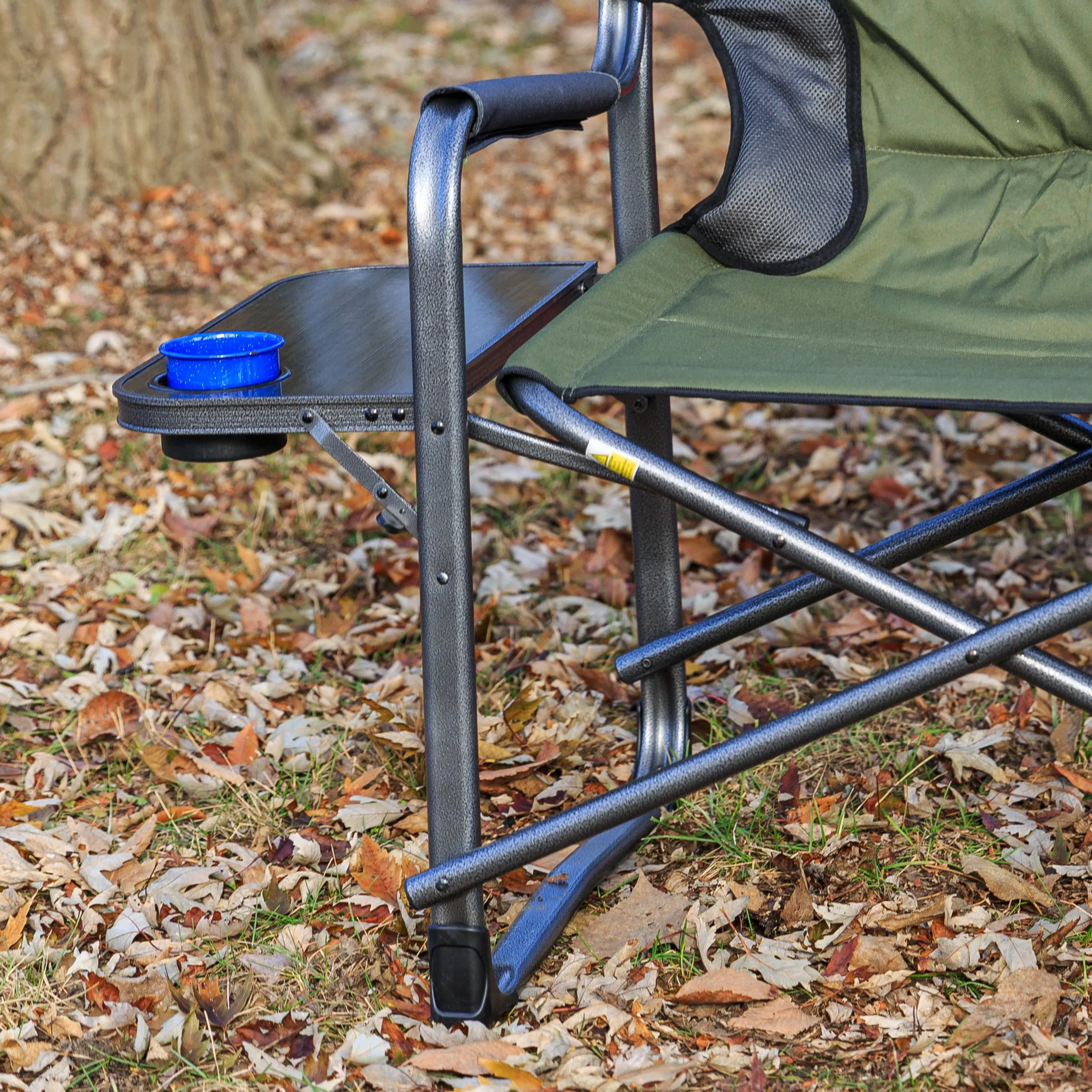 Ozark Trail Camping Director Chair XXL, Blue, Adult, 10lbs - Womvr