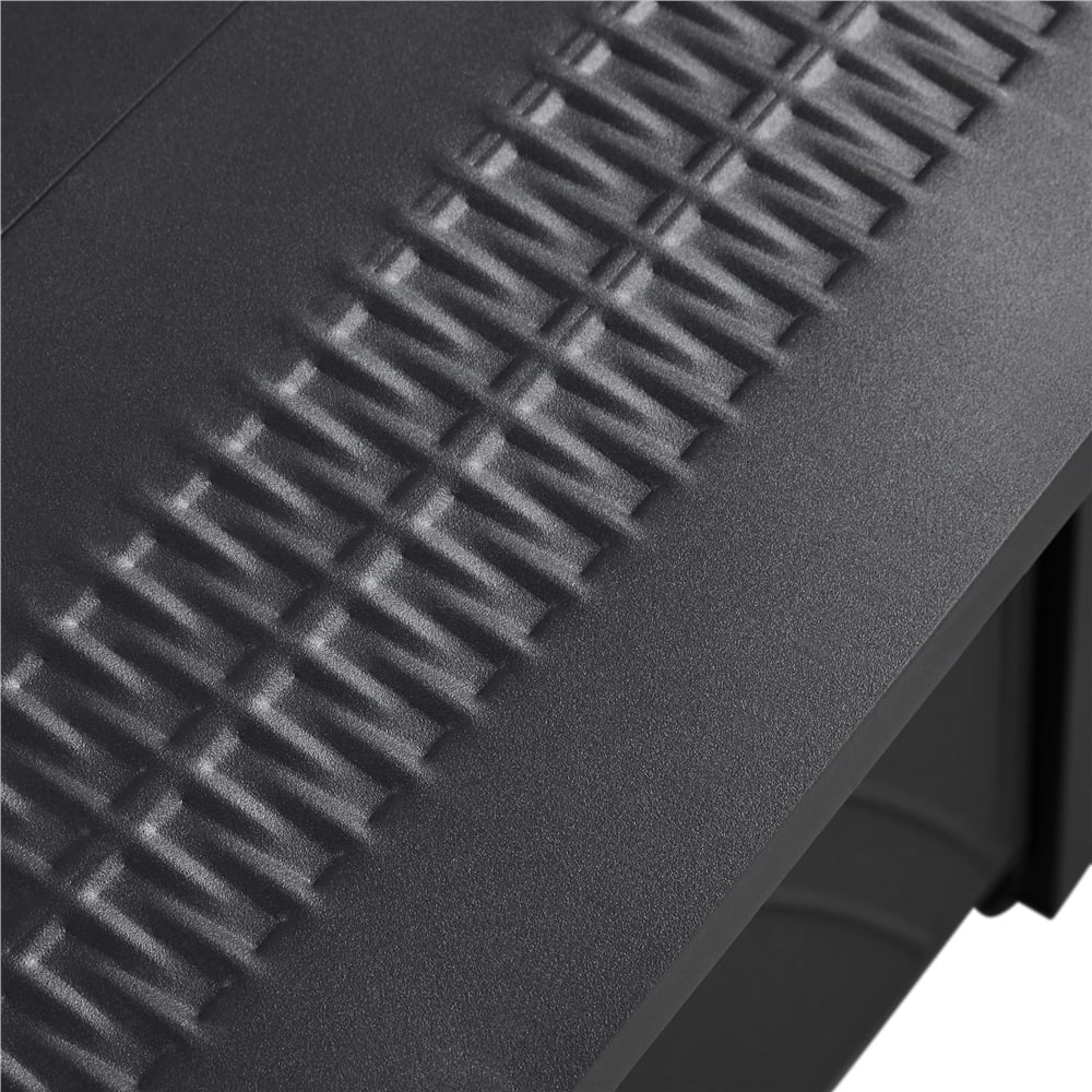 Topeakmart 28'' Square Propane Fire Pit Table 50,000 BTU with Lid & Iron Tabletop, Black - Womvr