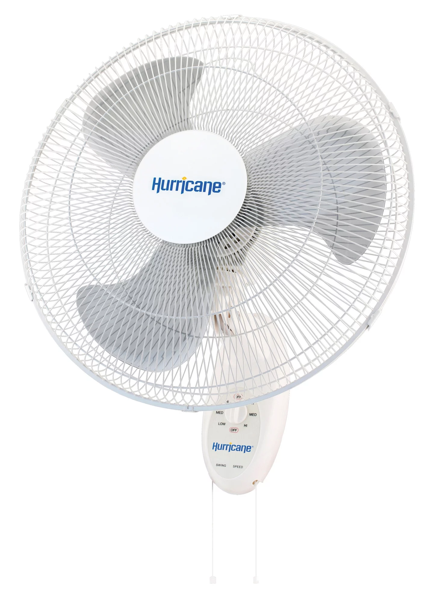 Hurricane Supreme 18 Inch Oscillating Wall Mount Fan, White - Womvr