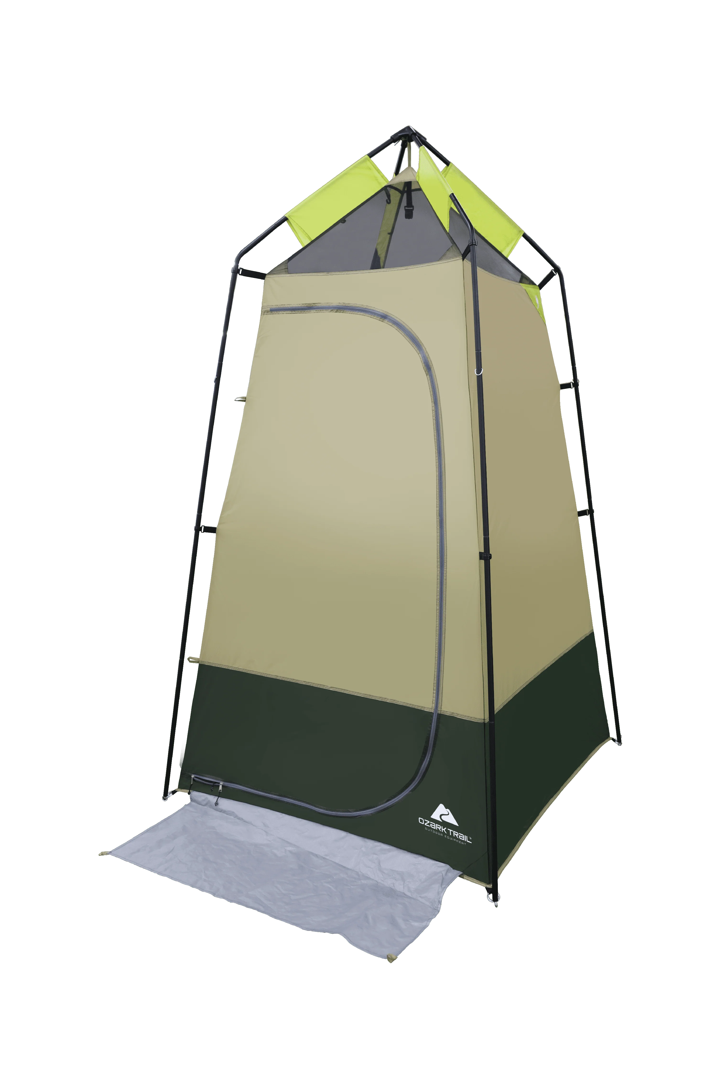 Ozark Trail Hazel Creek Lighted Privacy Tent One Room, Green - Womvr