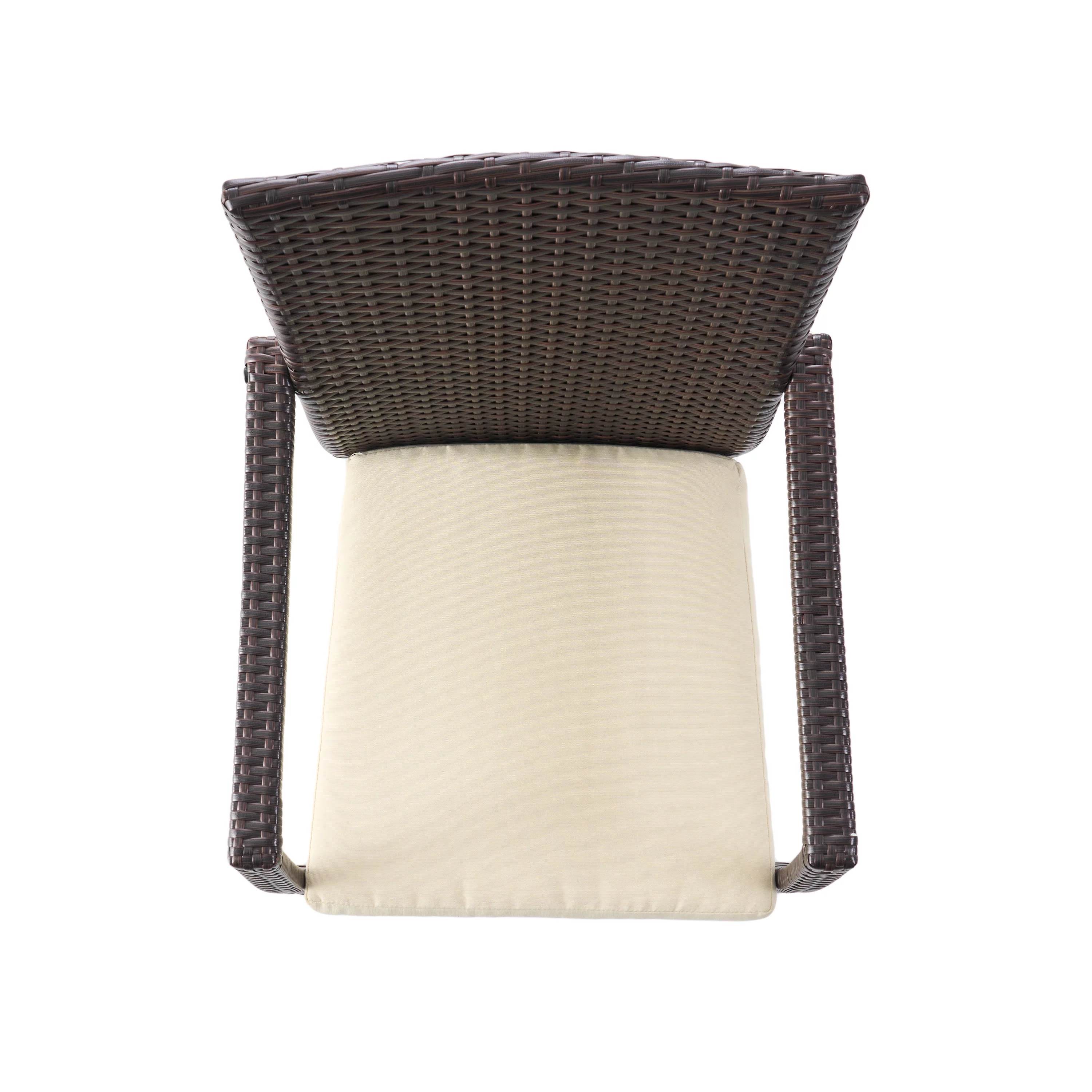 GDF Studio Bishop Outdoor Contemporary Multibrown Wicker Dining Chair (Set of 2) - Womvr