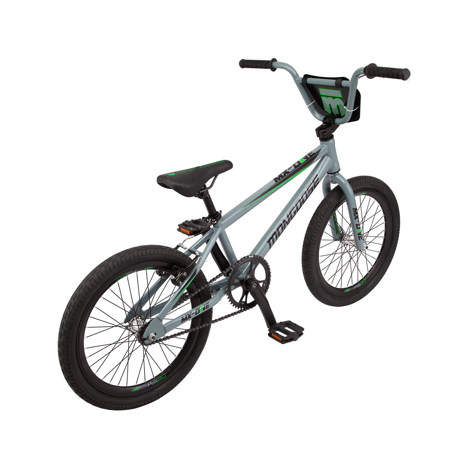 Mongoose  20 in. Boys One BMX Bike, Gray - Womvr