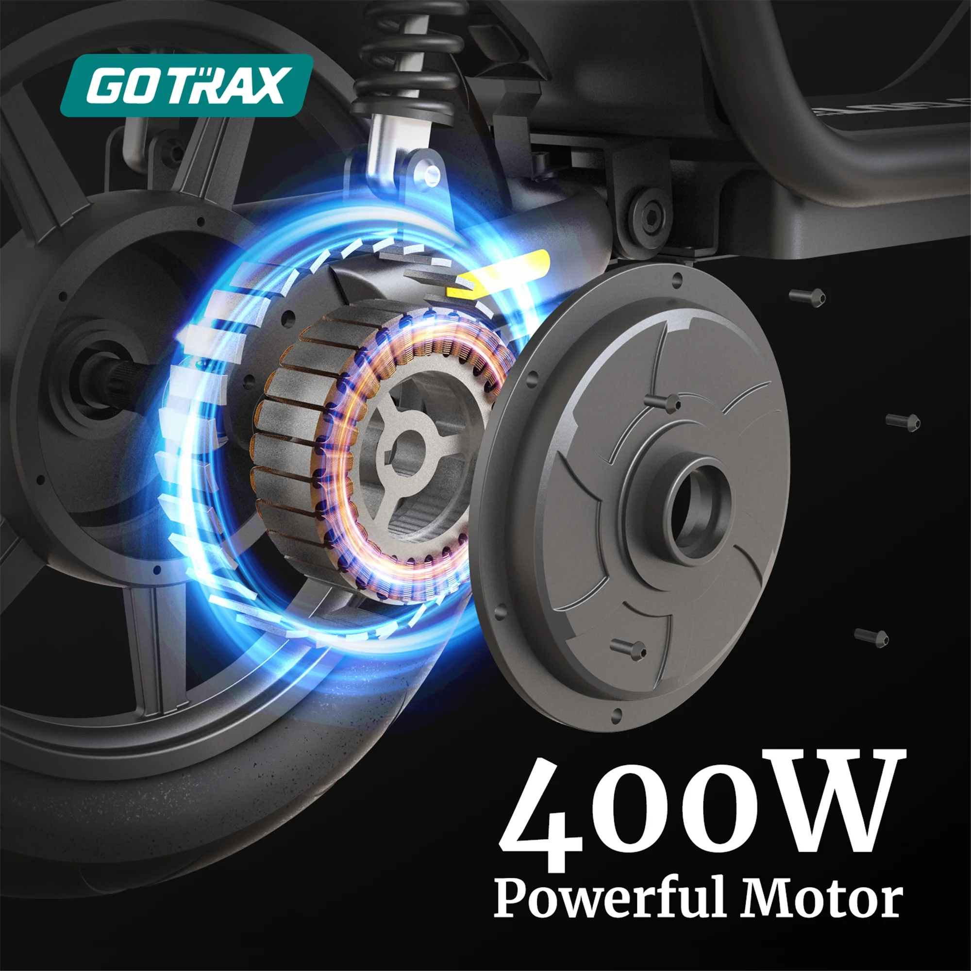 GOTRAX Flex Electric Scooter with Seat for Adult Commuter, 400W&16 Miles Range&15.5Mph Foldable Scooter with 14