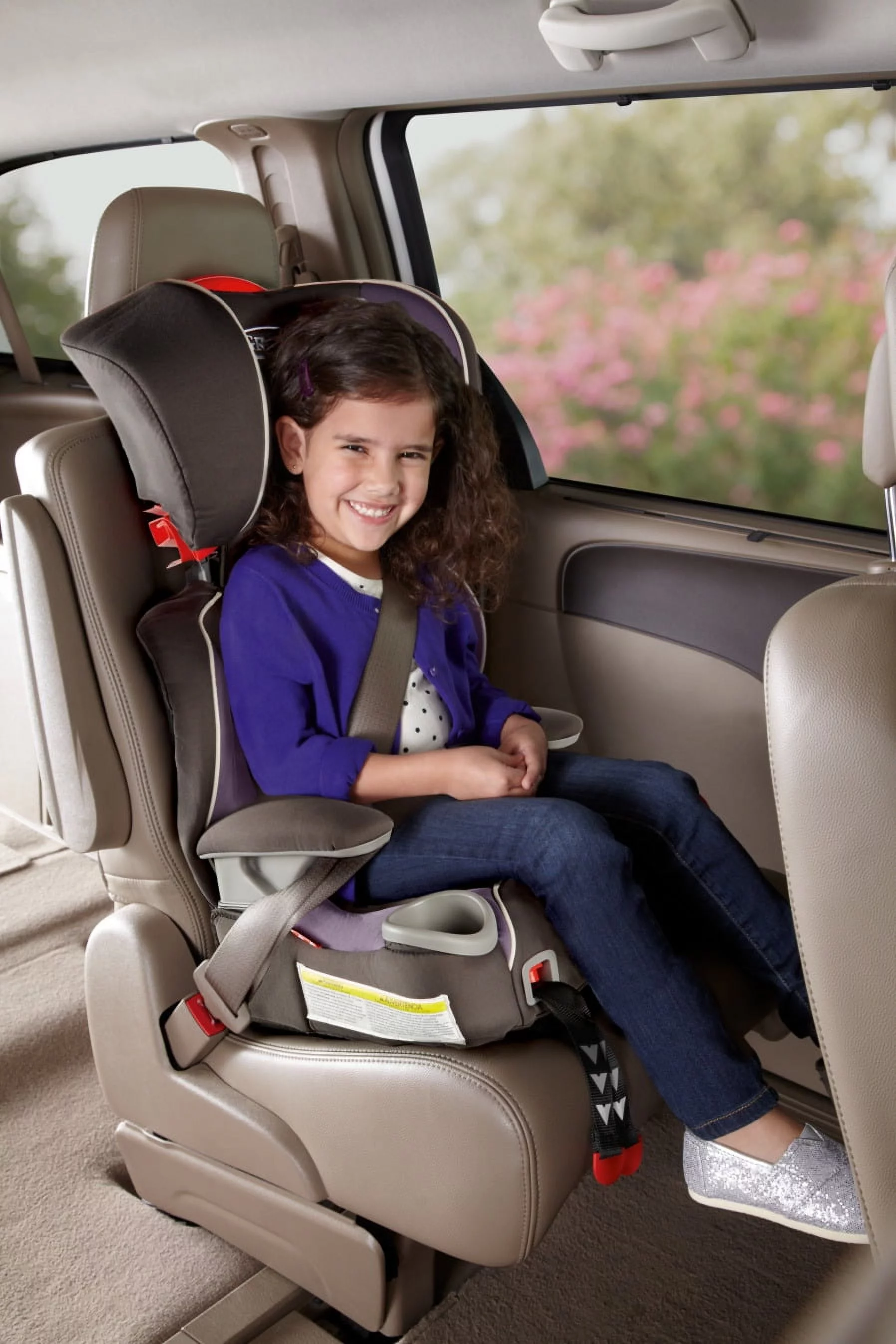Graco Affix Highback Forward Facing Booster Car Seat with Latch System, Grapeade - Womvr