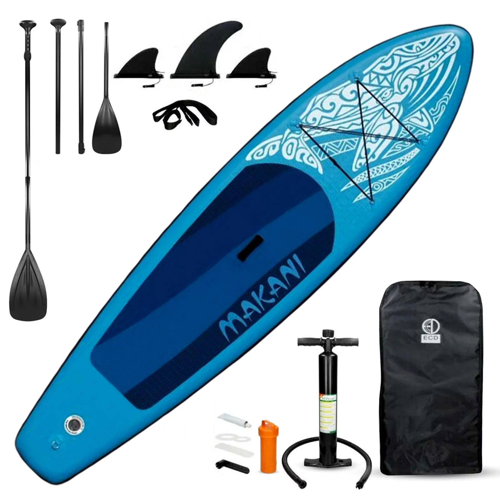 JSP Stand Up Inflatable Paddle Board 10.5' SUP Blow Up Boat 330 lb Capacity - Womvr