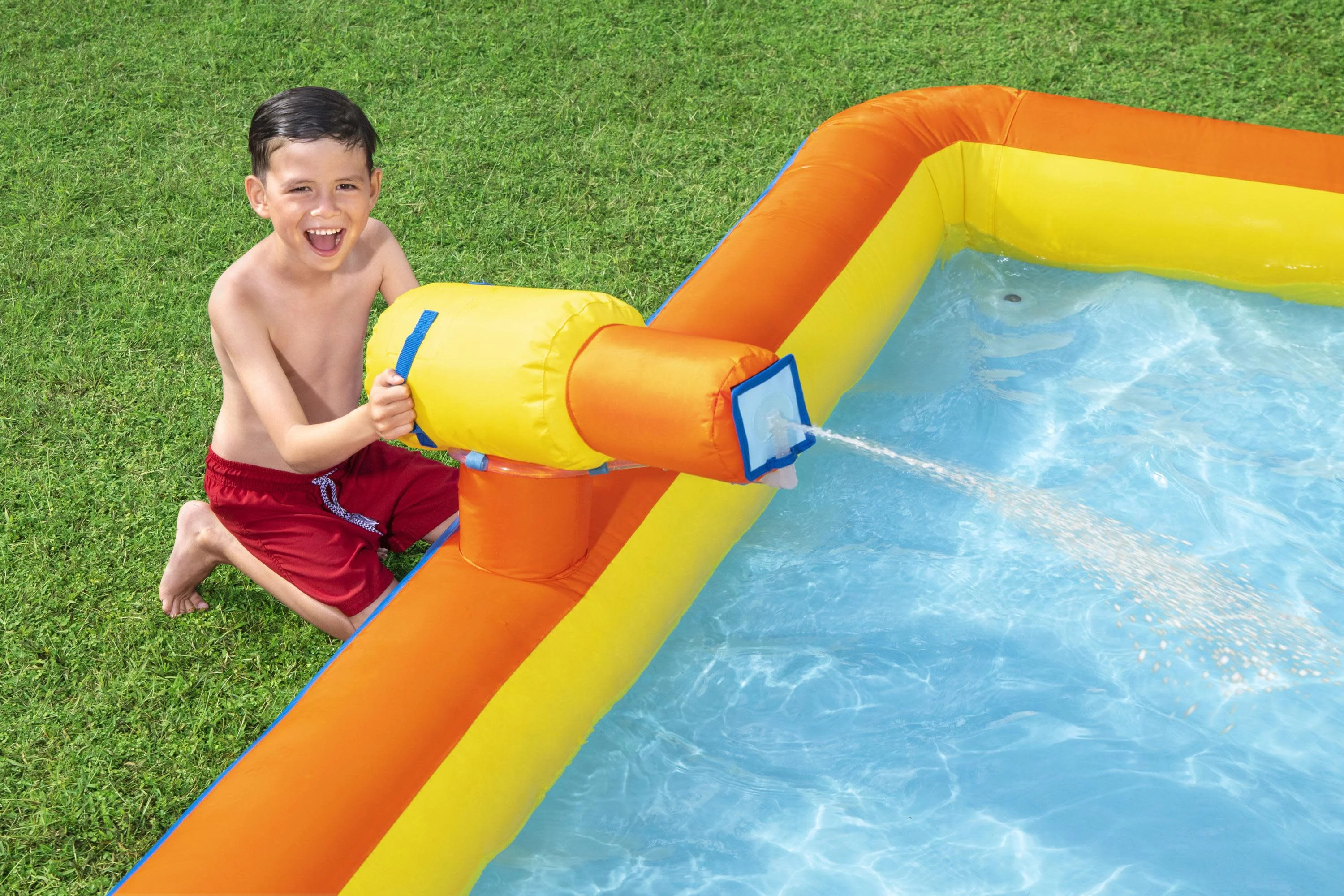 H2OGO! Cascade Cove Kids Inflatable Water Park 16' 3