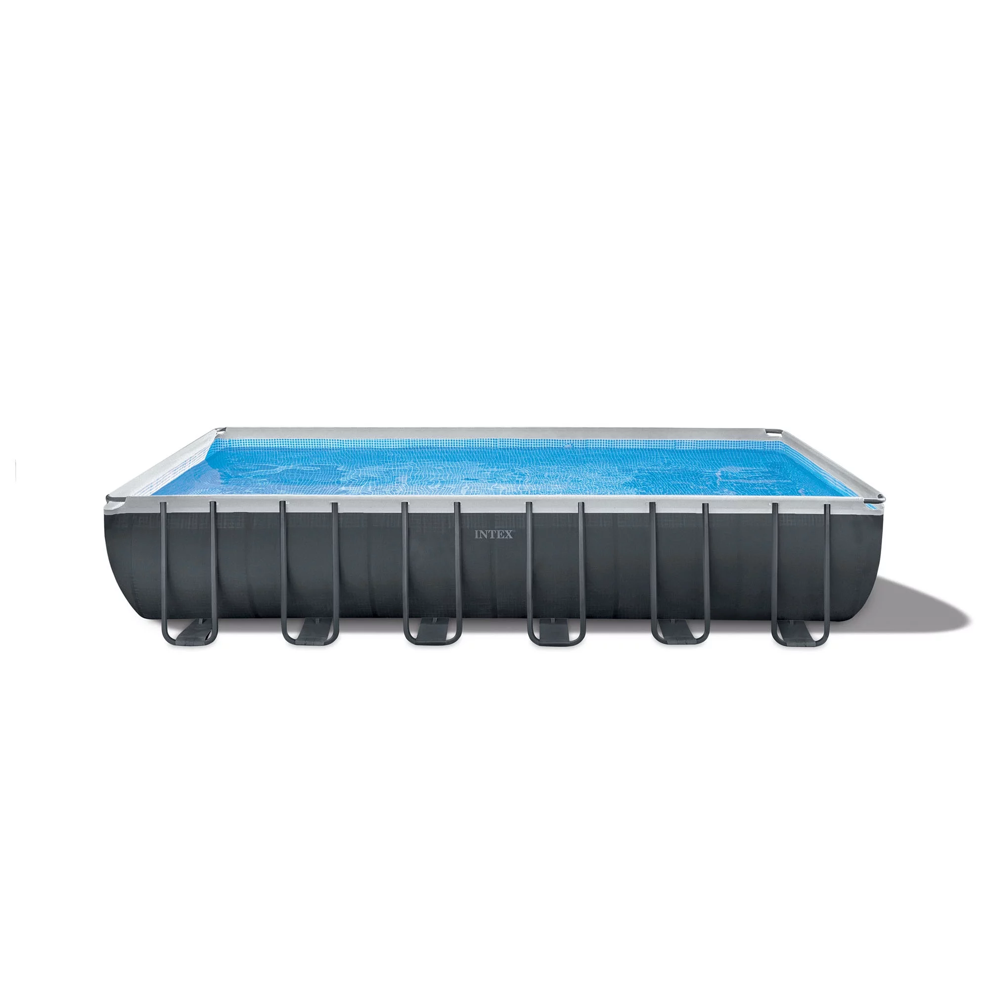 Intex Ultra Frame 12' x 24' Rectangle Metal Frame Above Ground Pool Package 26363EH - Womvr