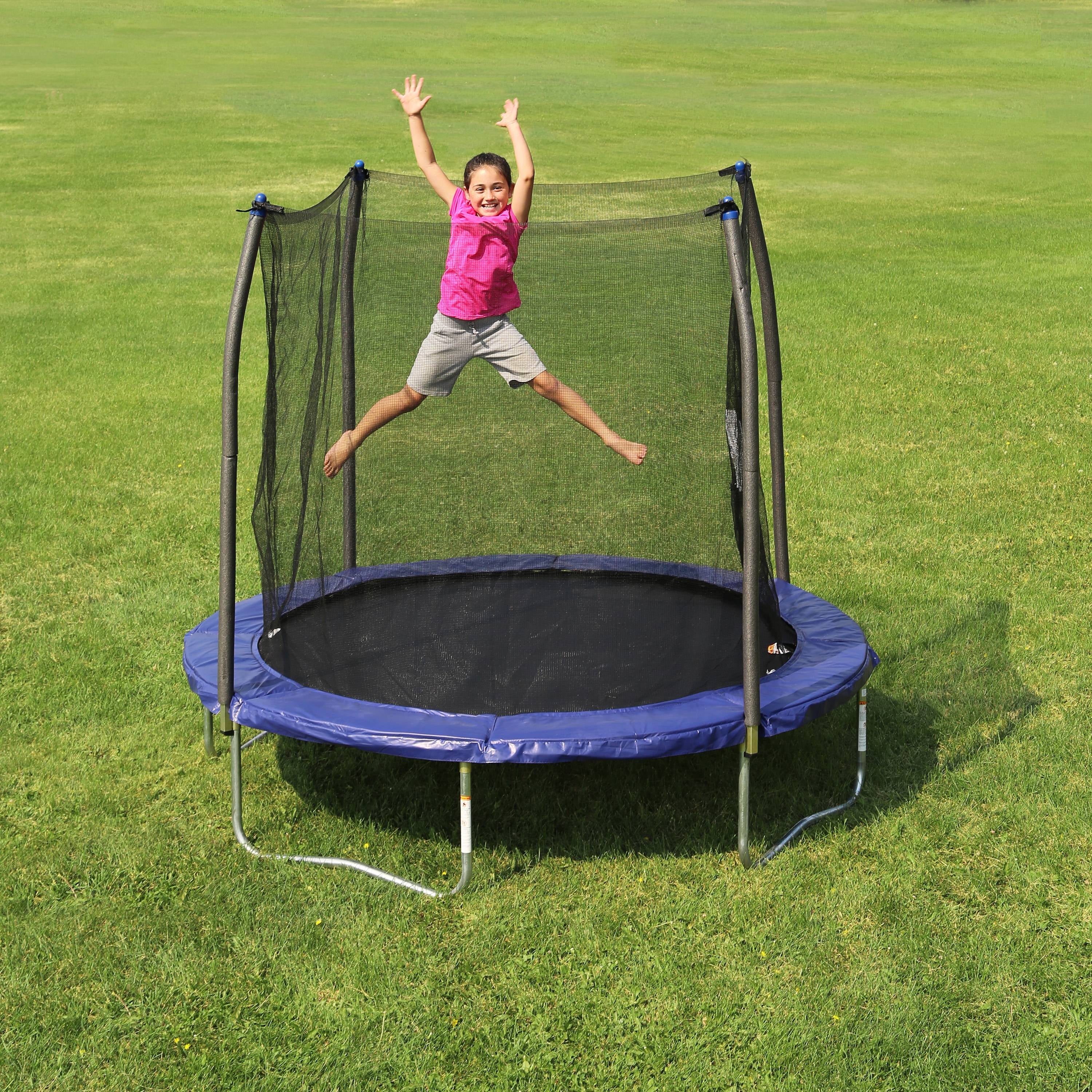Skywalker Trampolines 8' Trampoline with Safety Enclosure, Blue - Womvr