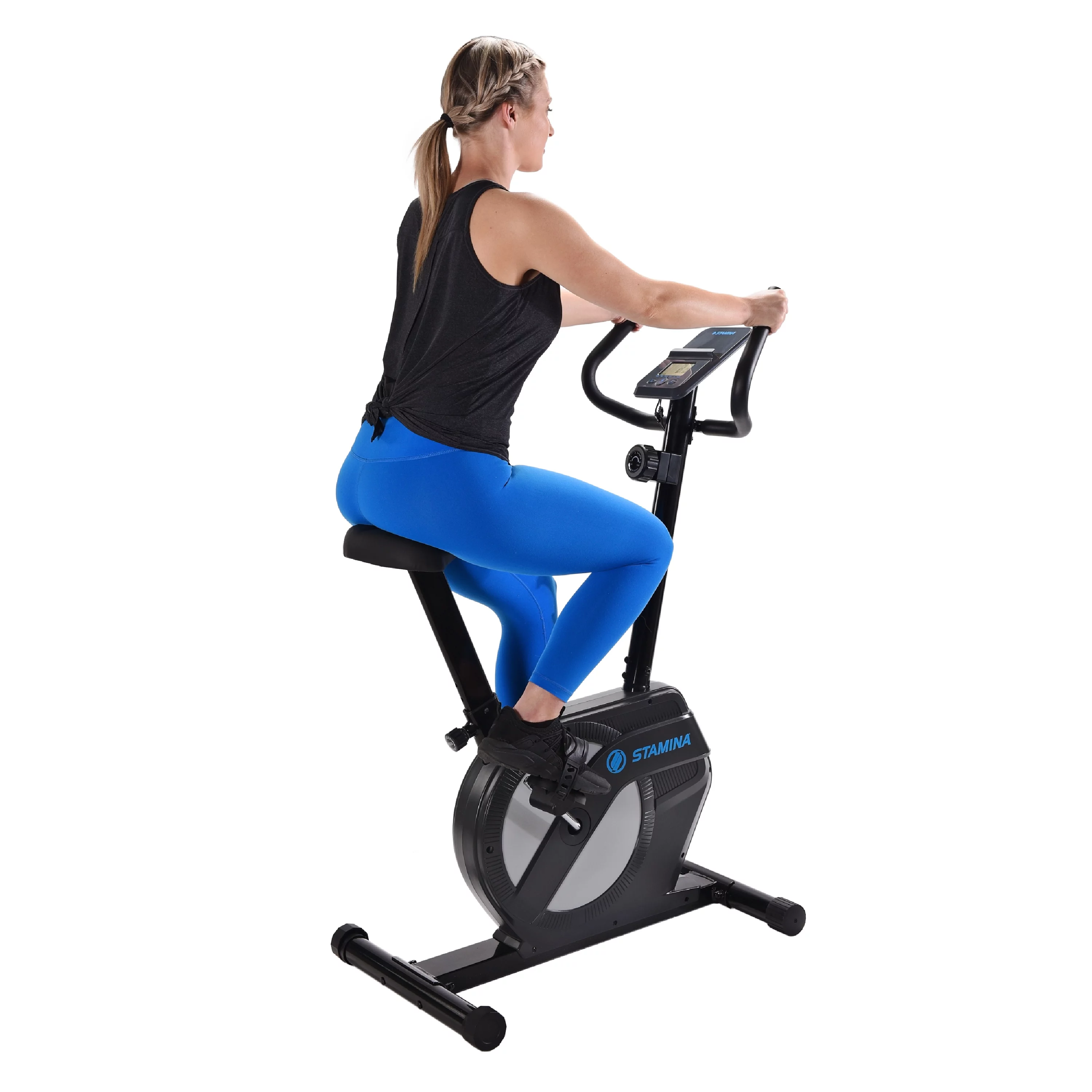 Stamina Upright Exercise Bike 1308, 8 Levels Magnetic Resistance, 300 lb. Weight Limit - Womvr