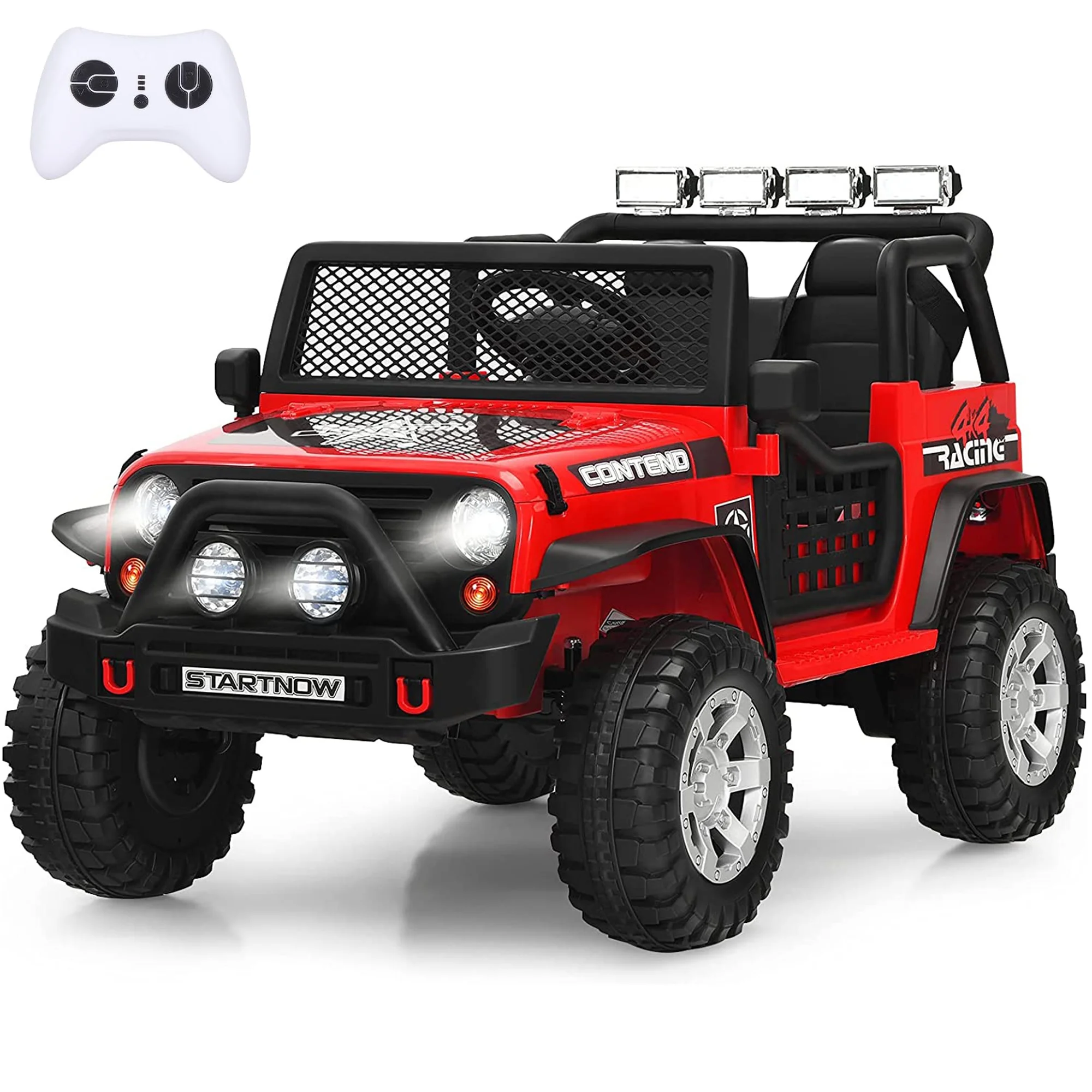 Inolait 12V Ride on Toy, Kids Ride on Truck Car 2 Seater with Remote - Womvr