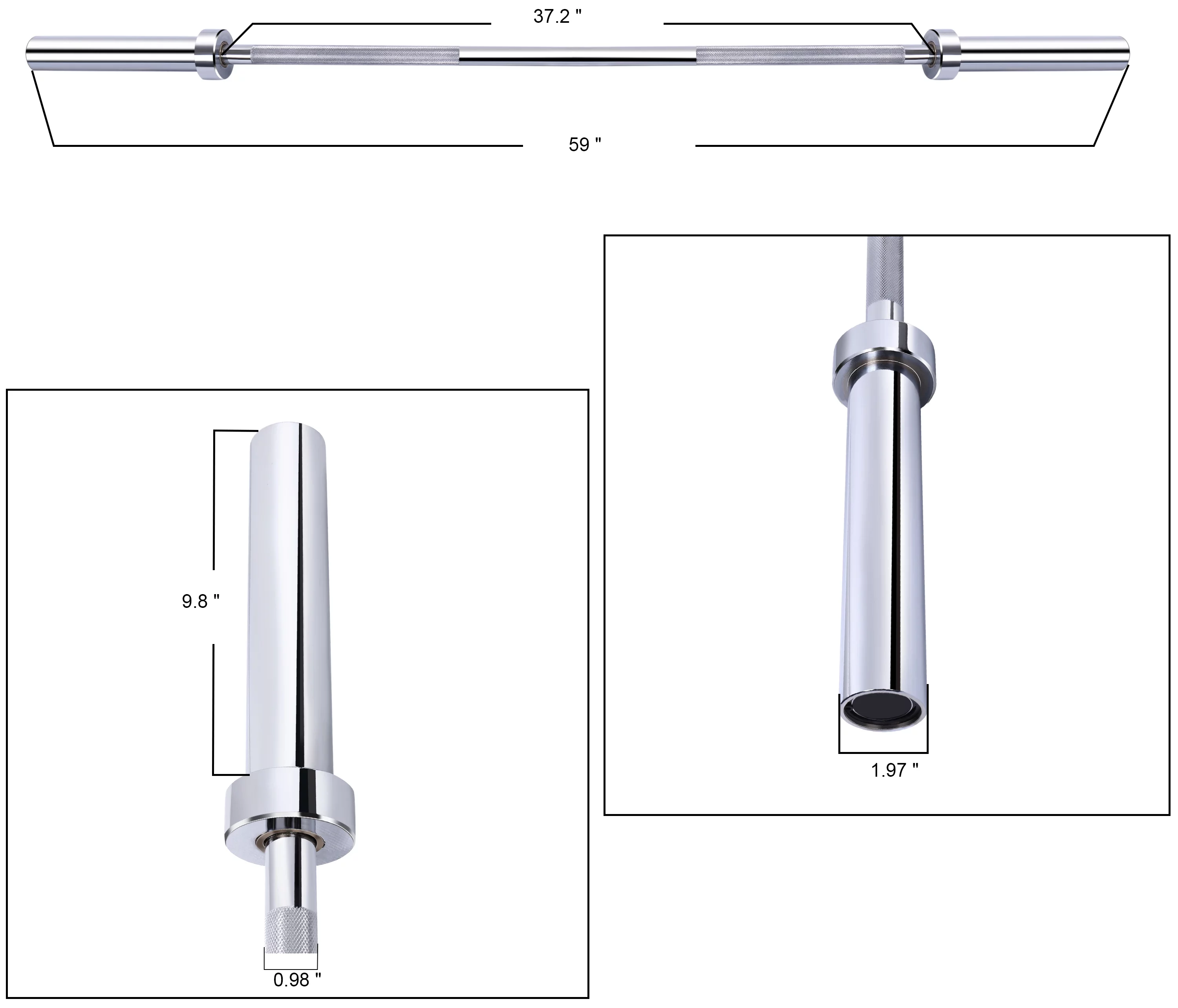 BalanceFrom Olympic Bar for Weightlifting and Power Lifting Barbell, 700-Pound Capacity - Womvr