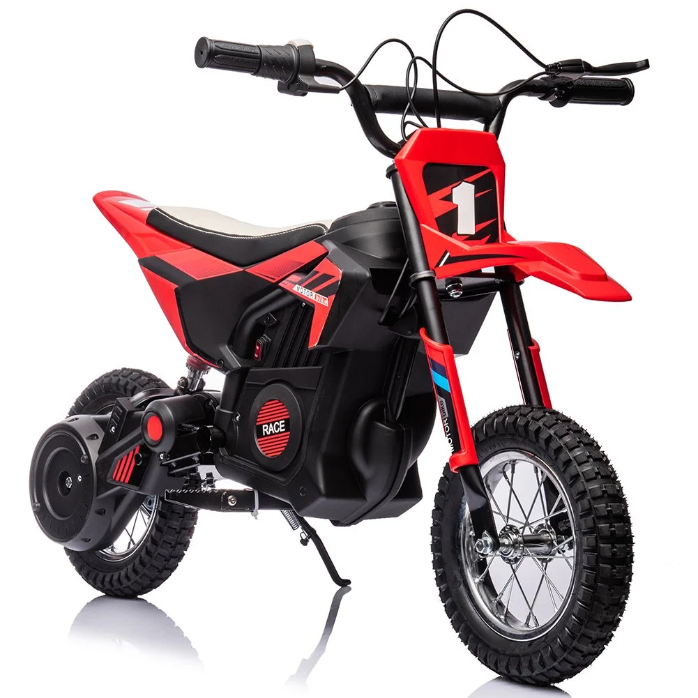 EastVita 24V 250W Electric Off-Road Motorcycle, Kids' Fast Speed Ride on Motocross Toys for Age 8+ Green - Womvr