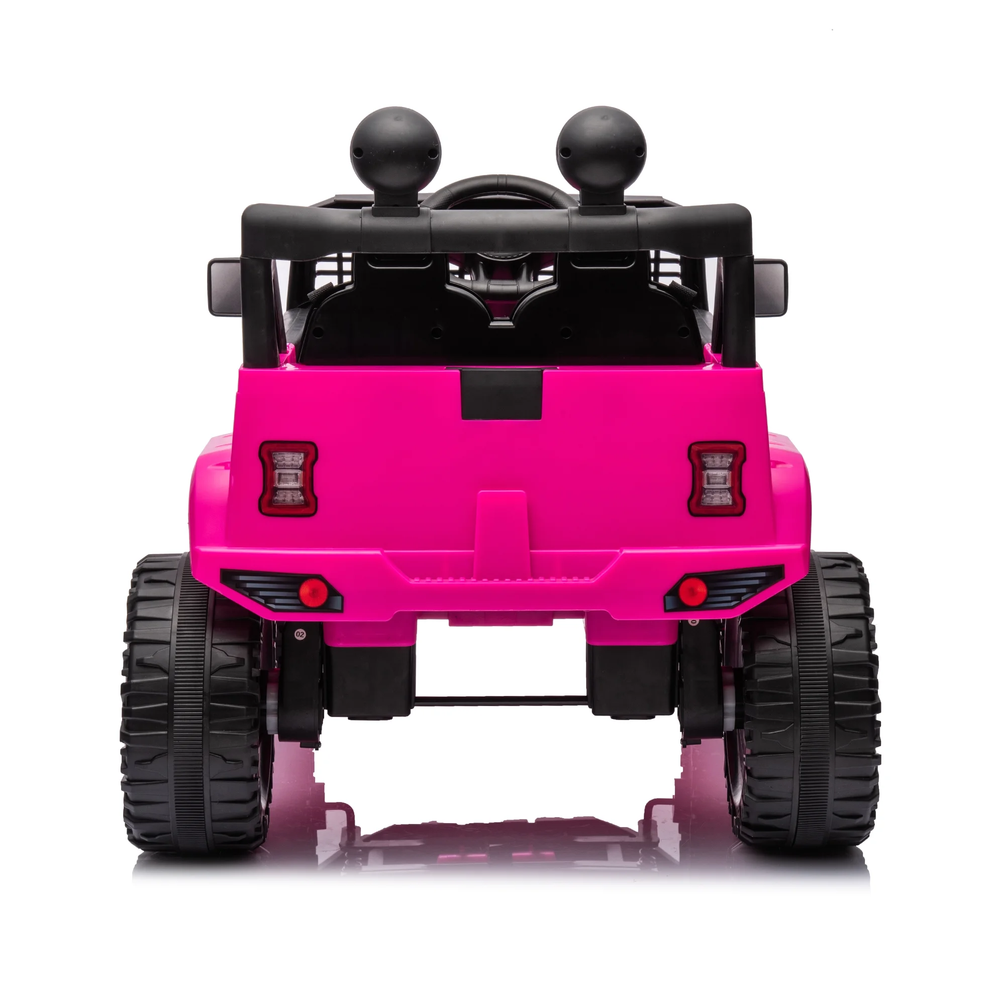 Kids Ride on Truck with Parents Remote Control, 12V 7A Battery Powered Electric Car Vehicle Toy with 3 Speed, USB, MP3, Bluetooth, LED Light, Safety Belt, Electric Car for Kids (Black) - Womvr