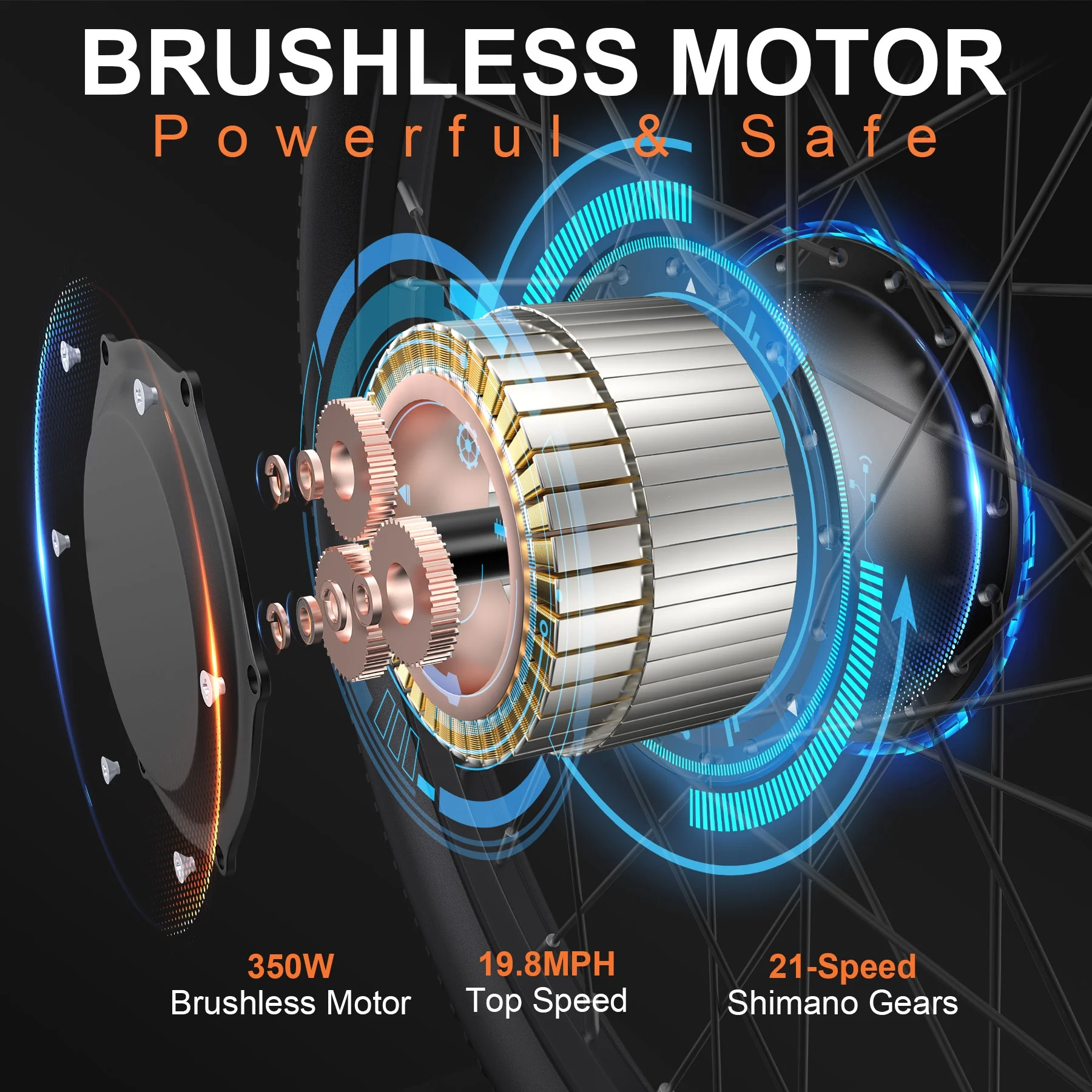 TotGuard Electric Bike, Electric Bike for Adults, 26