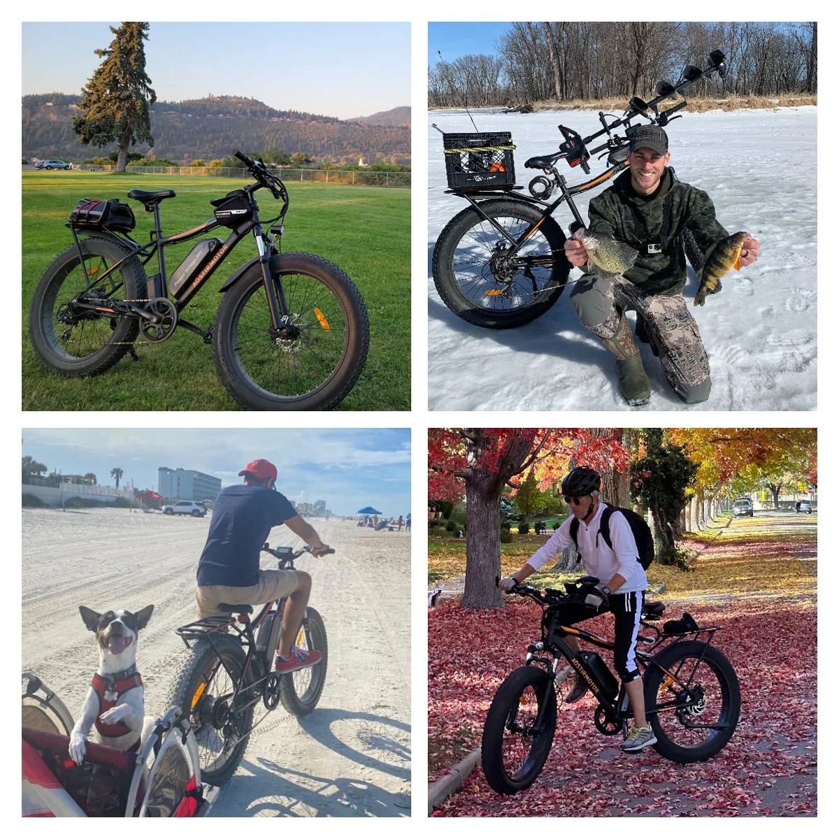 Aostirmotor Electric Mountain Bike, 48V 13AH Removable Lithium Battery 750W Ebike with Rack, 26