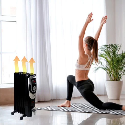 Optimus Oil Filled Heater: 7-fins, Digital | H-6015 - Womvr