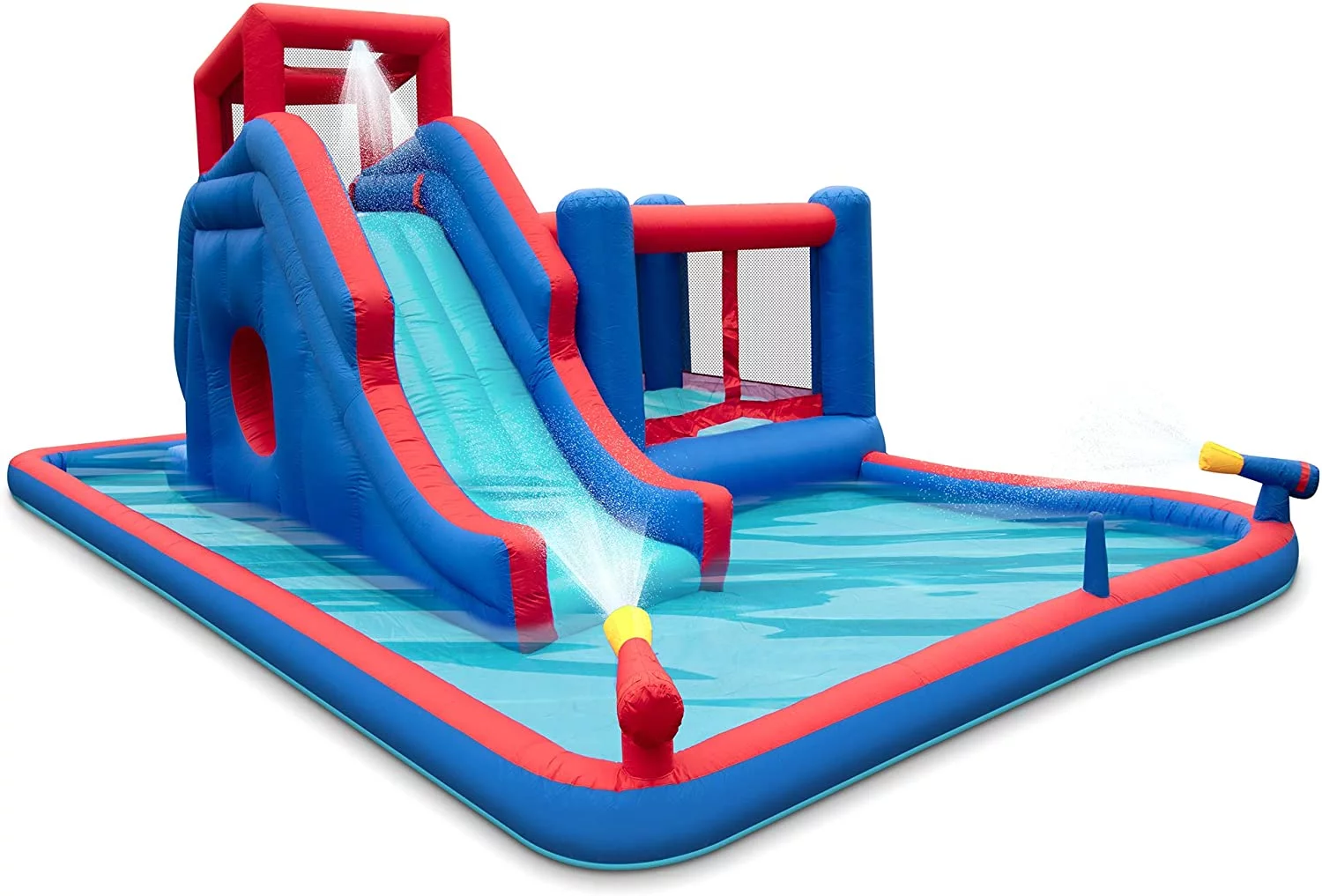 Sunny & Fun Inflatable Water Slide, Blow up Pool & Bounce House for Backyard - Womvr