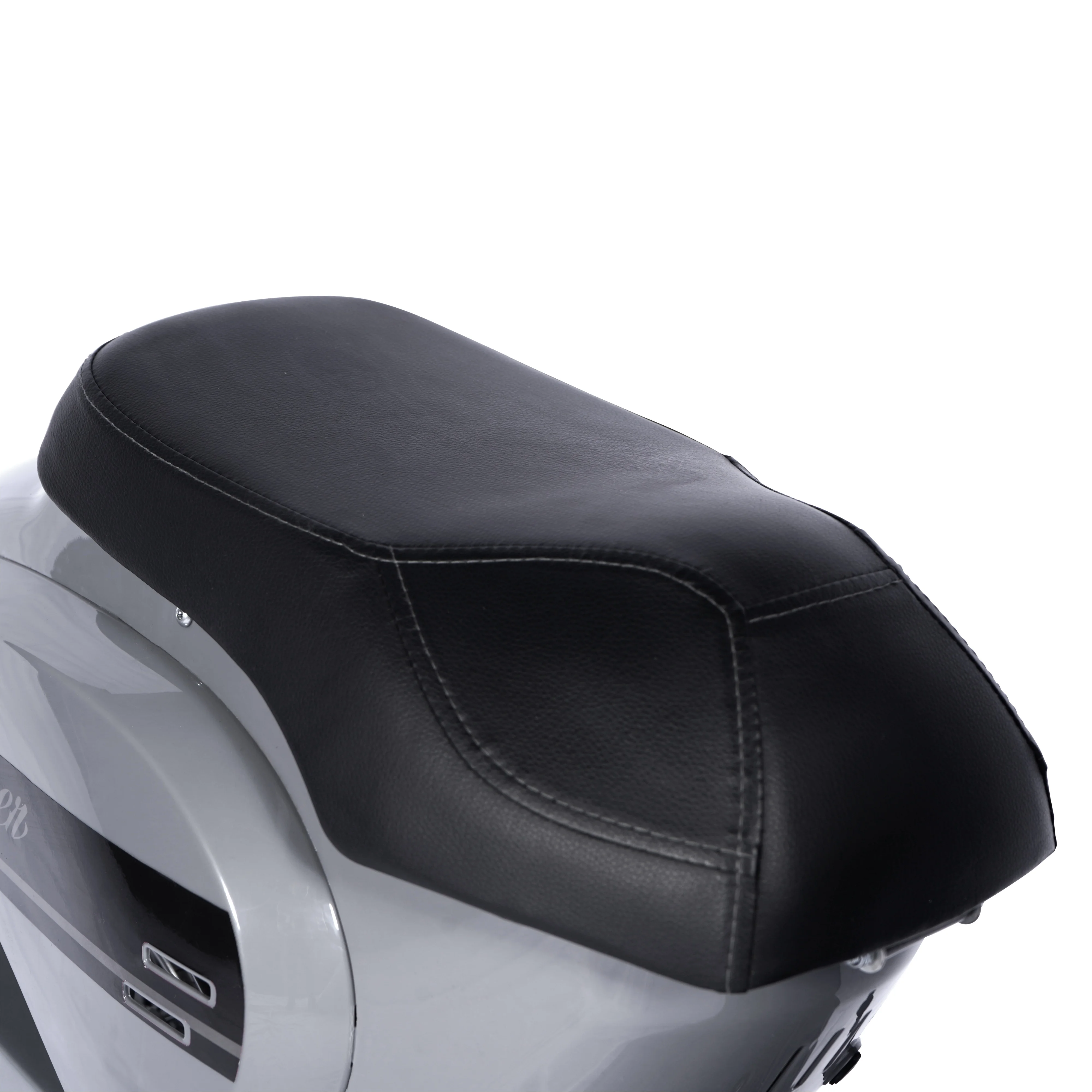 24 Volt Hyper Toys Retro Scooter, Silver, Battery Powered Electric Scooter with Easy Twist Throttle - Womvr