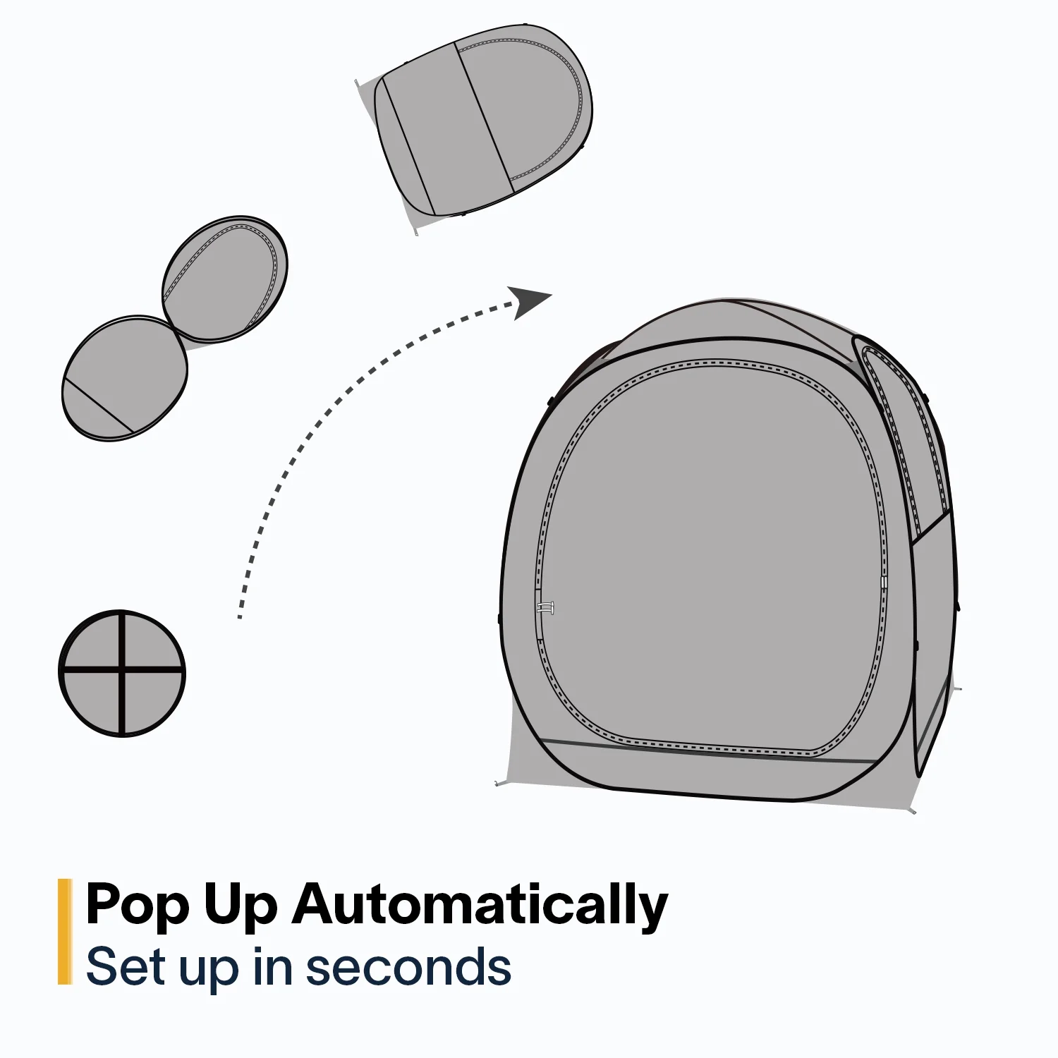 Pop-Up Weatherproof Sport Pod Tent for Camping, Fishing, and Shelter - Womvr