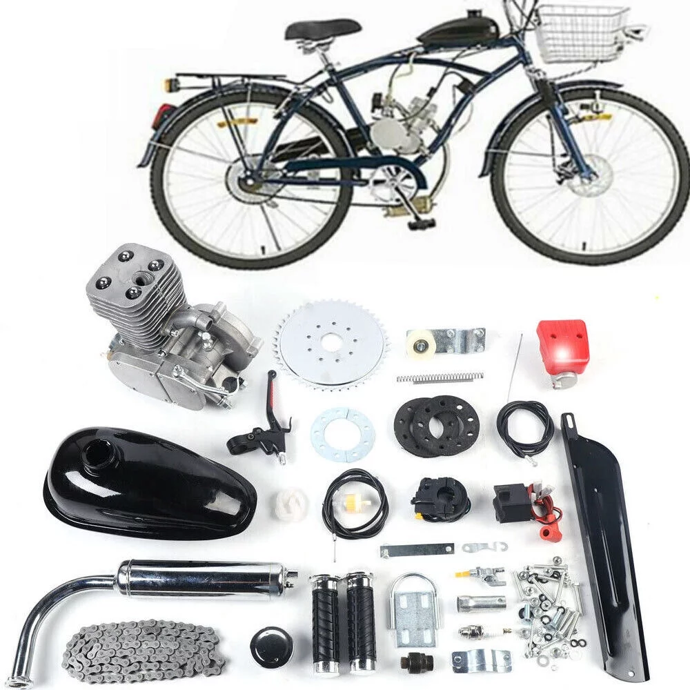 TFCFL 2 Stroke Petrol Gas Motor Engine Kits 100cc Bicycle for 26