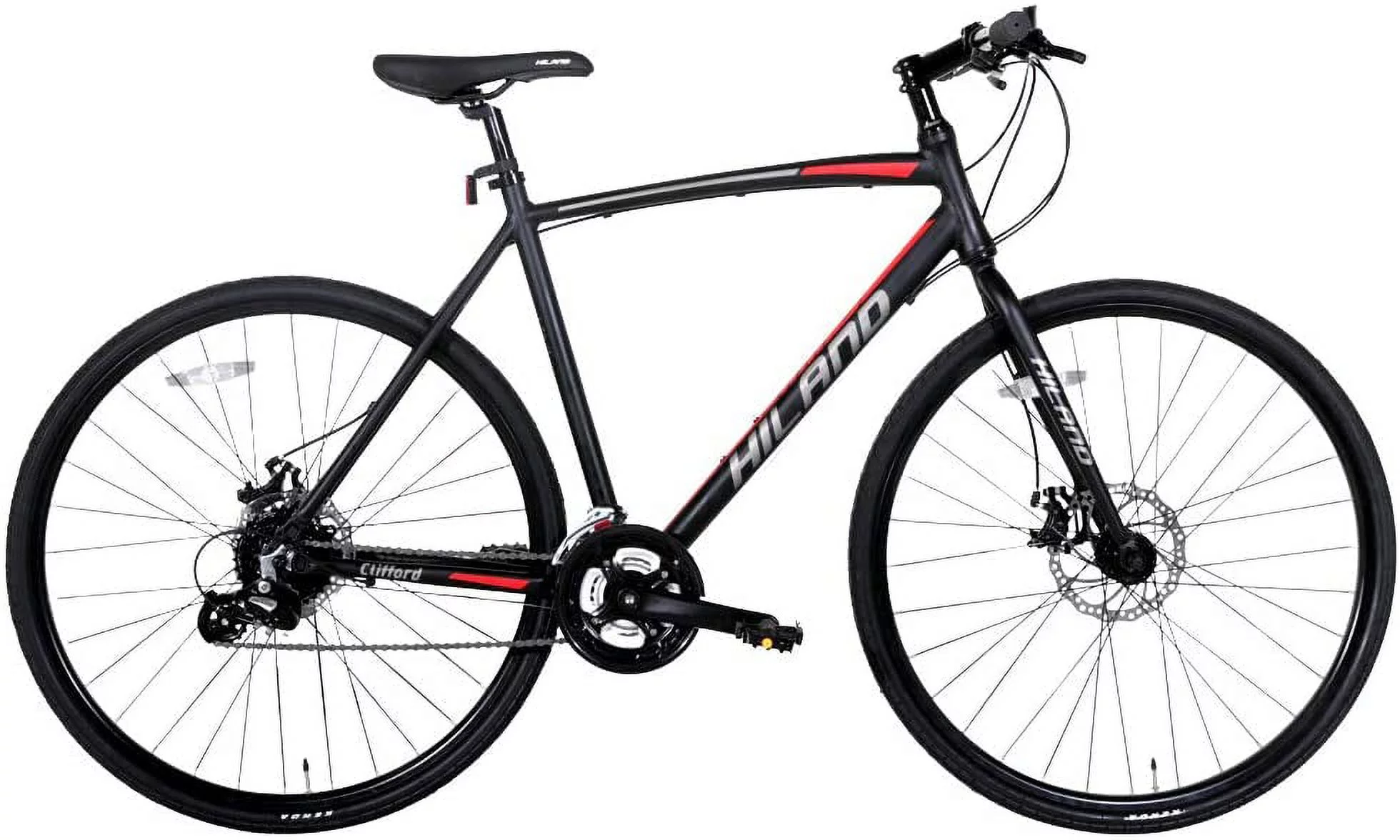 Hiland Road Bike Hybrid Bike Aluminum Frame 700C 24 speeds with Disc Brake - Womvr