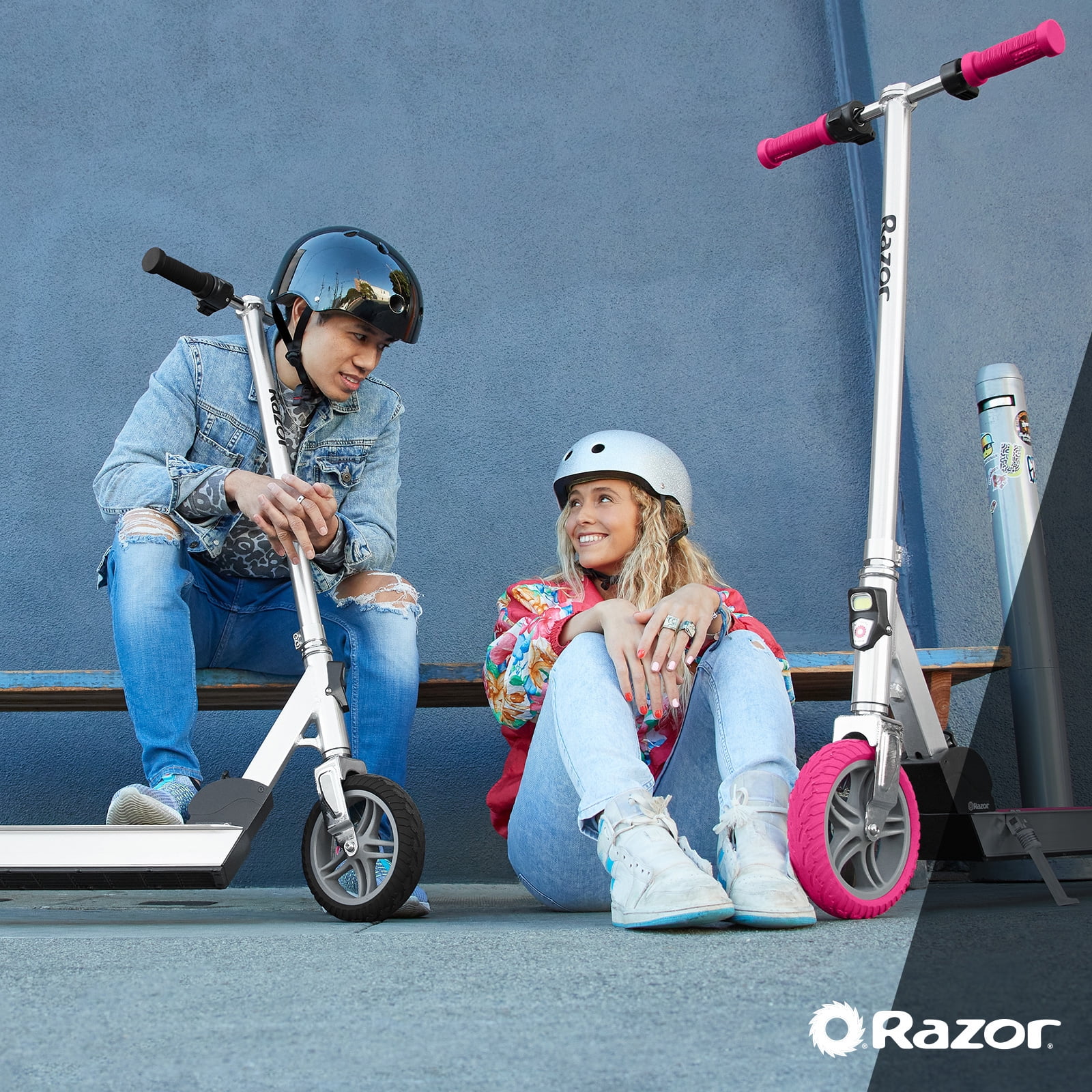 Razor Icon Electric Scooter – Black, up to 18 mph & 18 Miles Range, Foldable Adult Electric Scooter - Womvr