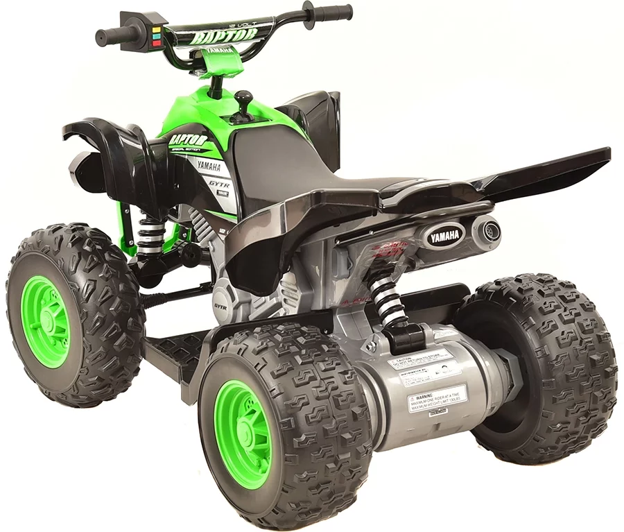 Yamaha 12 Volt Raptor Battery Powered Ride-On - New Custom Graphic Design - for Boys & Girls Ages 3 and up - Womvr