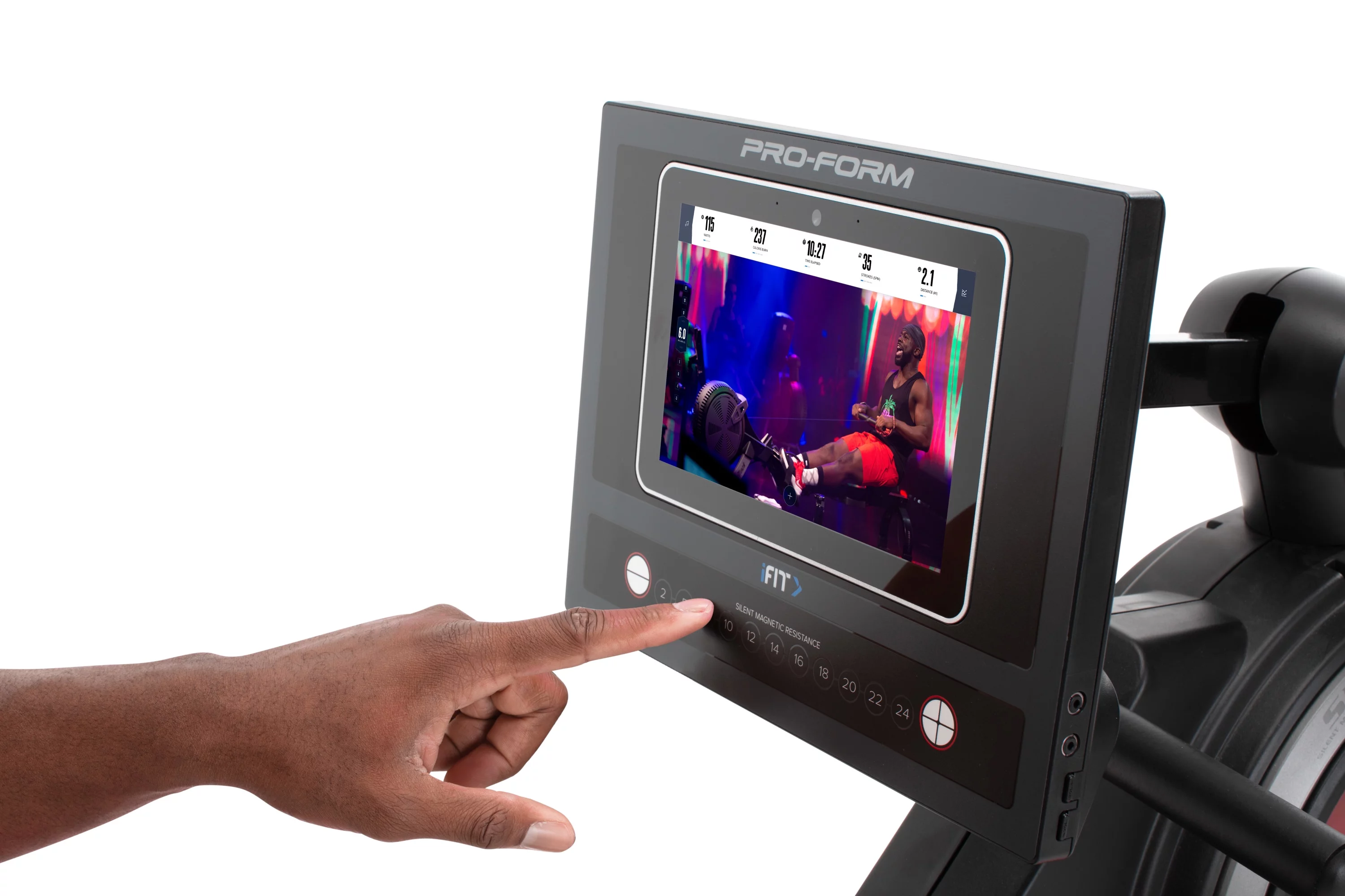 ProForm Pro R10; Rower with 10” Touchscreen and SpaceSaver Design - Womvr