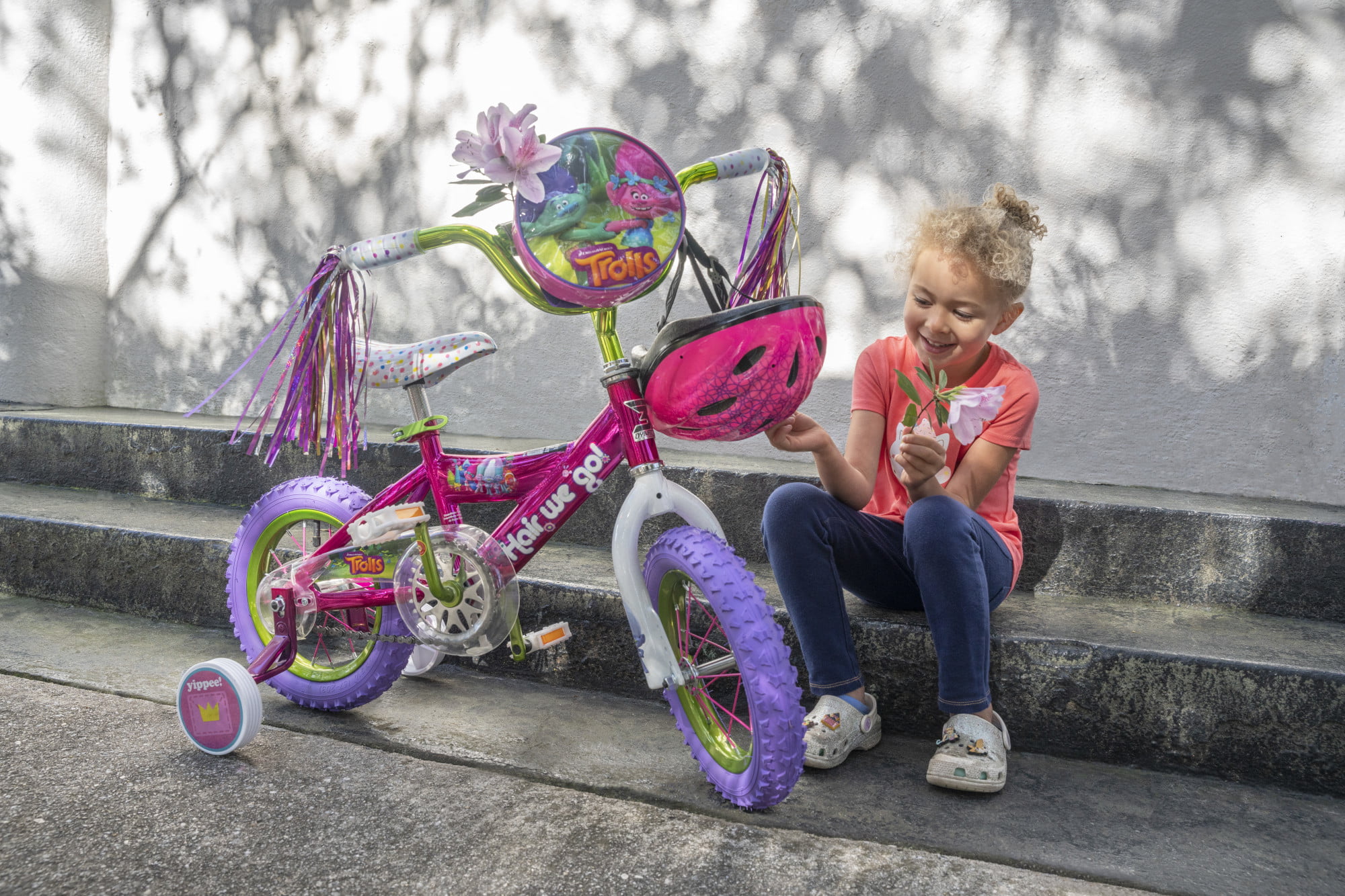 Dynacraft Trolls 12-Inch Girls BMX Bike For Age 3-5 Years - Womvr