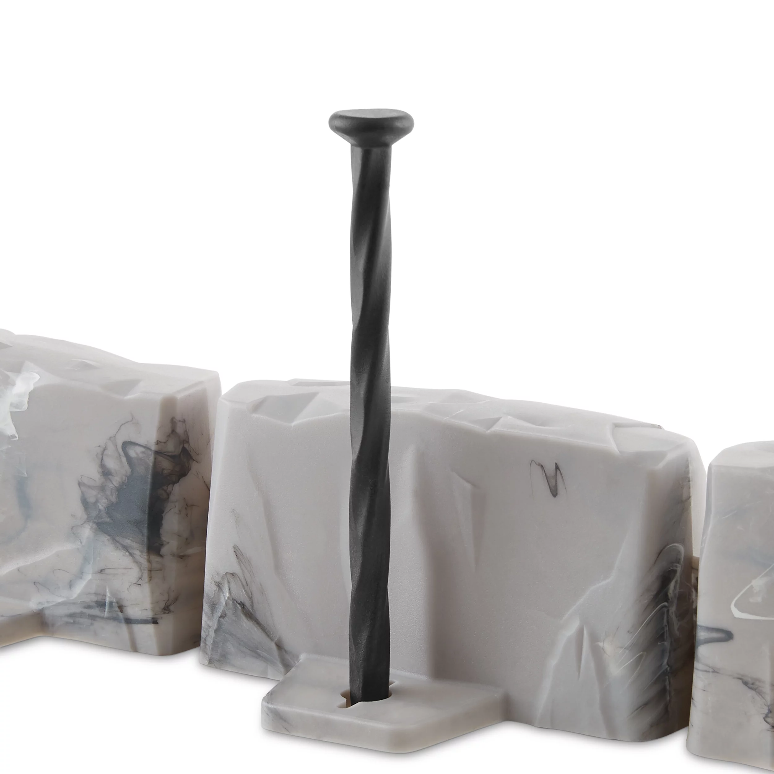 Expert Gardener Faux Stone No-Dig Landscape Edging, 10-ft., Plastic, Gray - Womvr