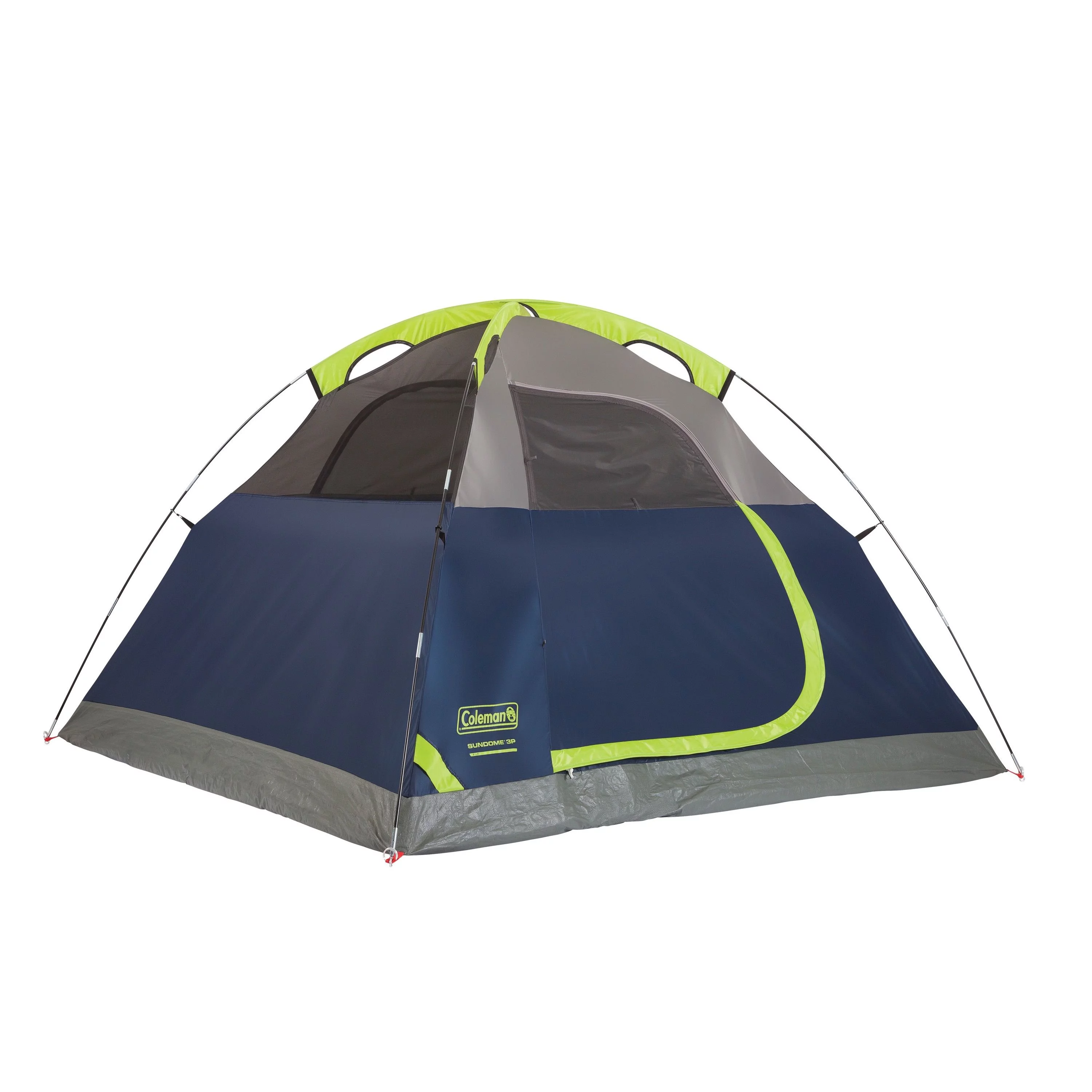 Coleman 3-Person Sundome Dome Camping Tent, Blue - Womvr