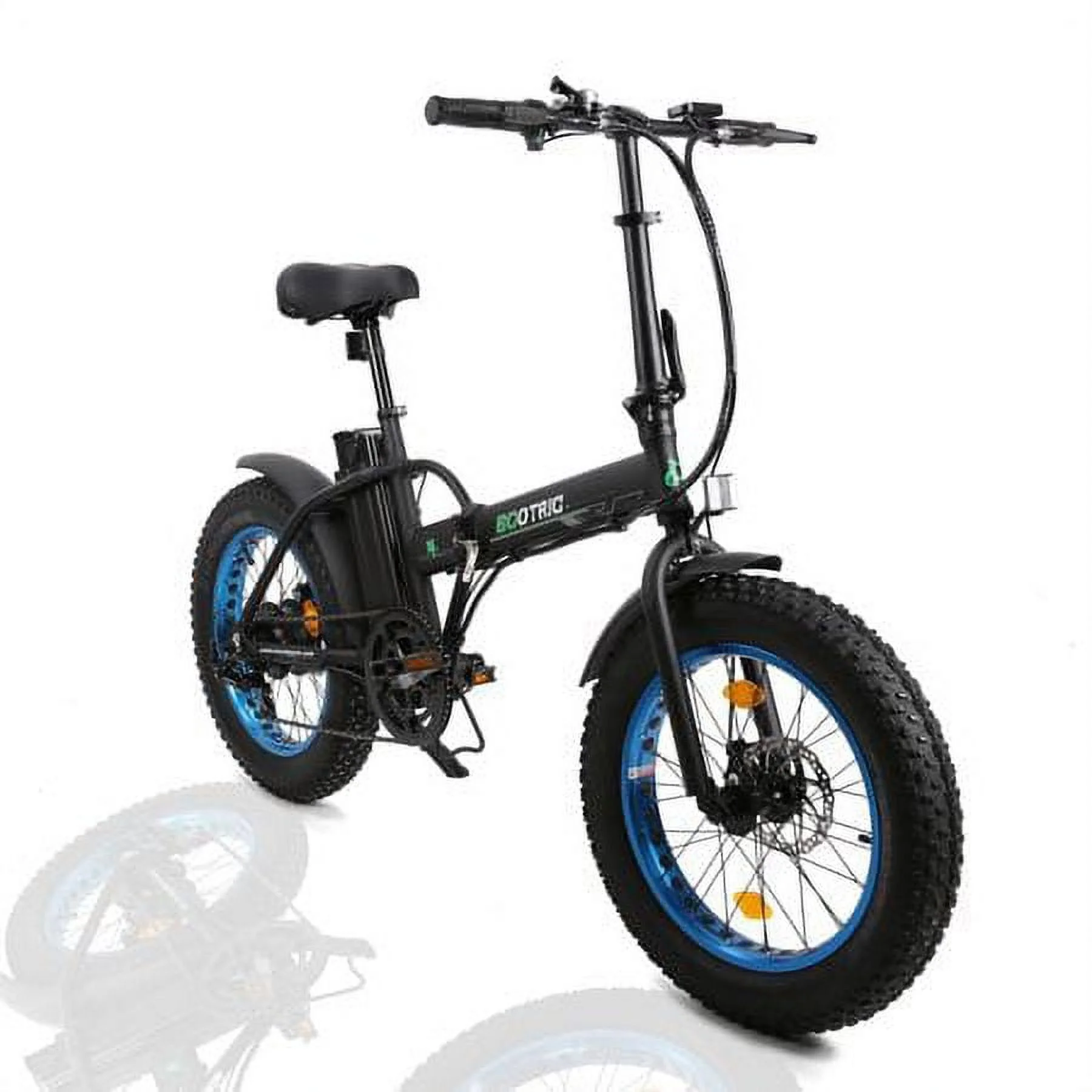 ECOTRIC 20 Inch Fat Tire e-Bike 500W 48V Foldable frame Pedal Assist Commute Bike 7 Speed A-E516646 - Womvr