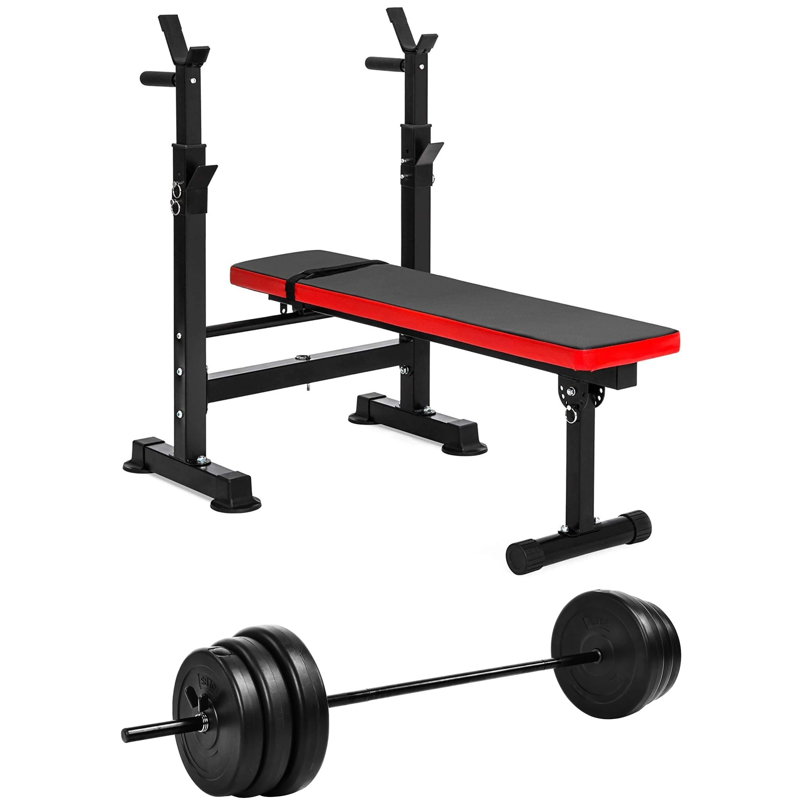 Fitvids LX400 Adjustable Olympic Workout Bench with Squat Rack - Womvr