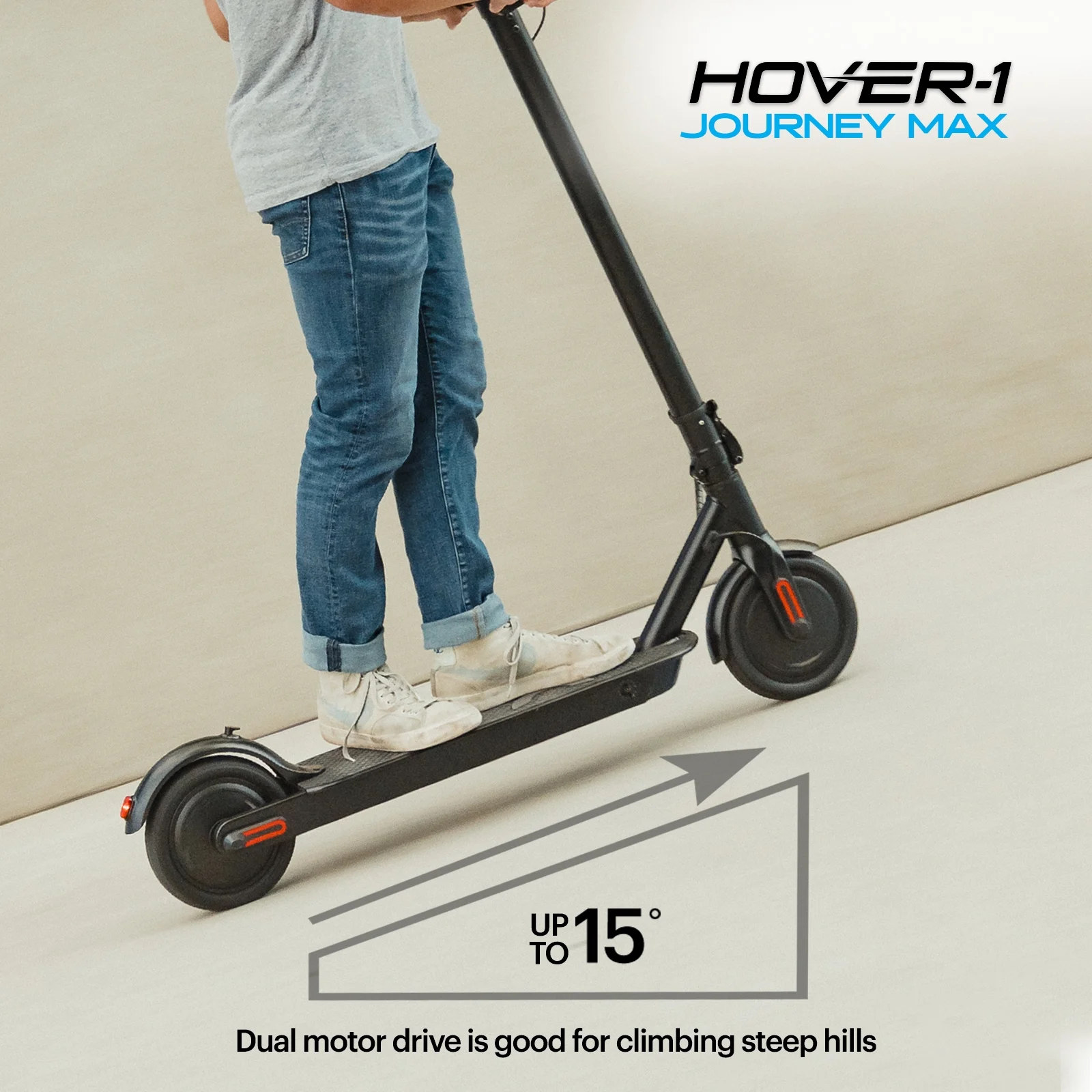 Hover-1 Journey 2.0 Self Balancing Electric Scooter for Teens, 16 mph Max Speed, UL 2272 Certified, Black - Womvr