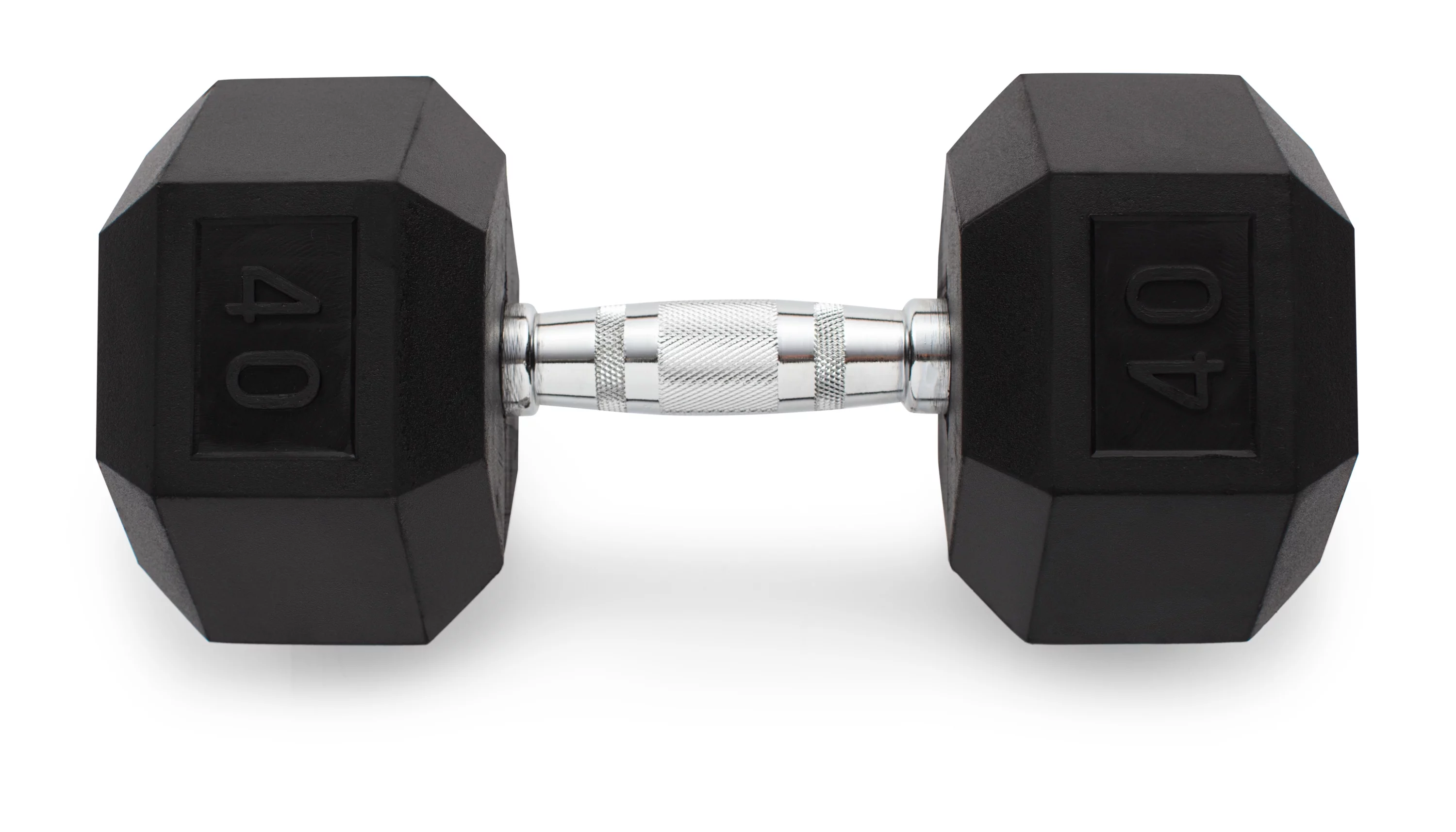 Weider Rubber Hex Dumbbell, 45 lbs - Sold Individually - Womvr