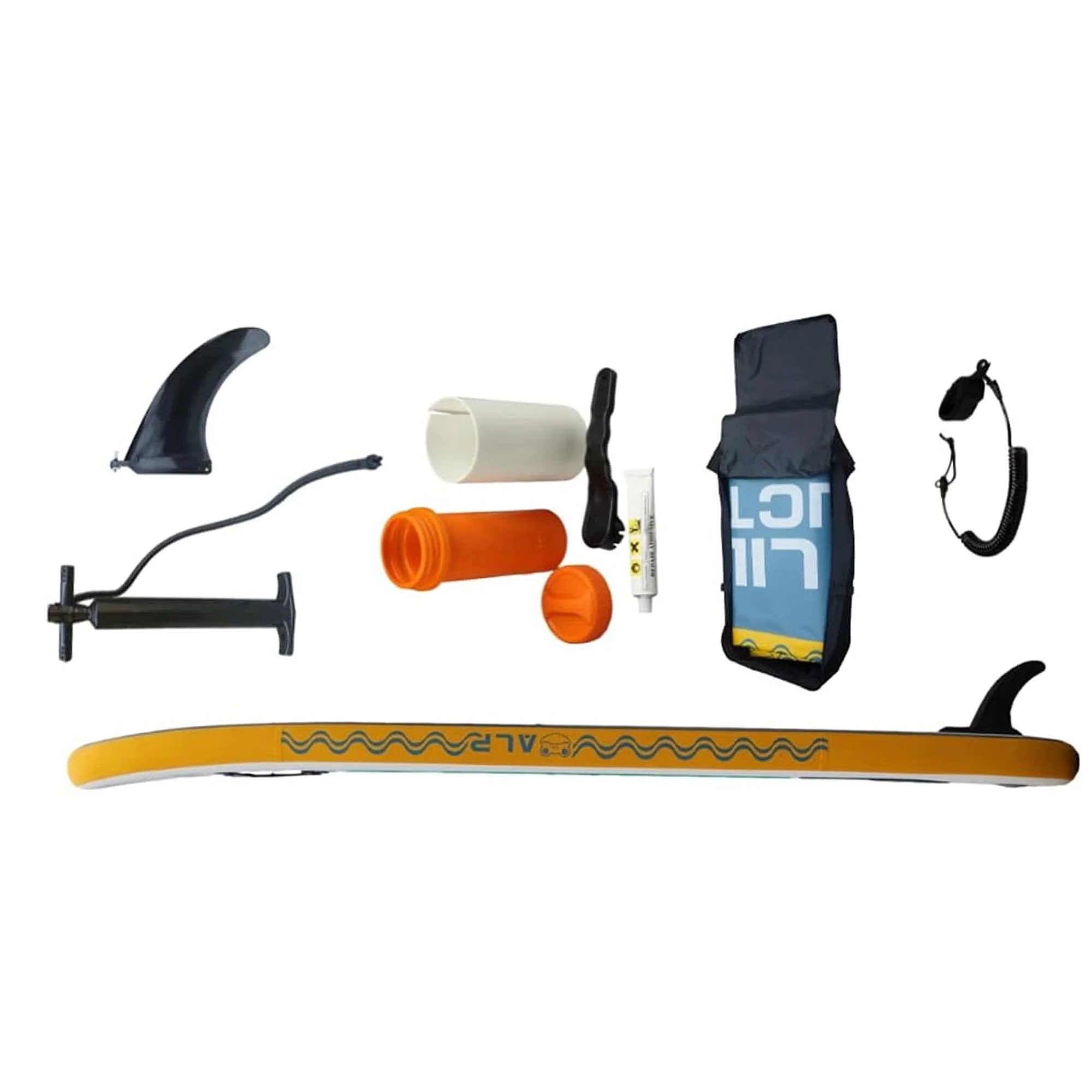 Aqua Lily Pad Premium Inflatable Stand Up Paddle Board w/Accessories & Bag - Womvr