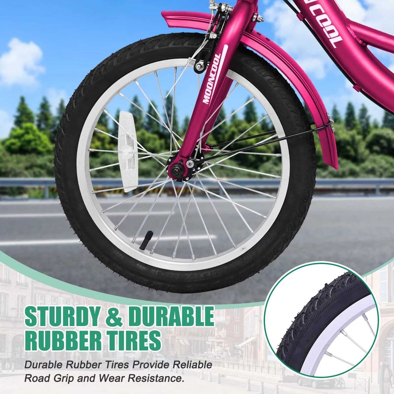 Lilypelle Adult Tricycles 7 Speed 20/24/26 Inch Three Wheel Bike Cruiser Trike with Low-Step Through Frame/Large Basket for Men, Women, Seniors - Womvr