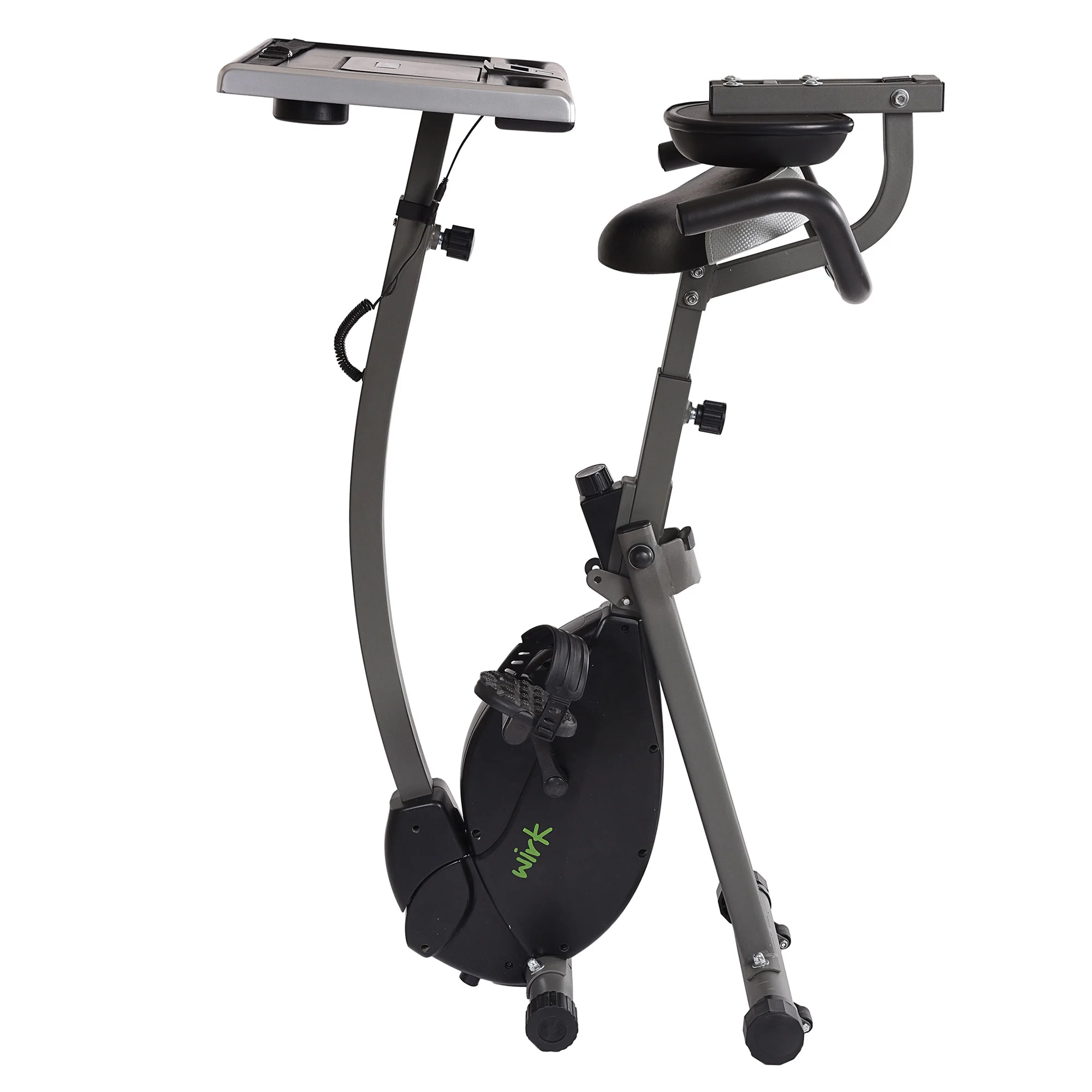 Stamina WIRK Upright Exercise Bike Workstation and Standing Desk, 300 lb. Weight Capacity - Womvr