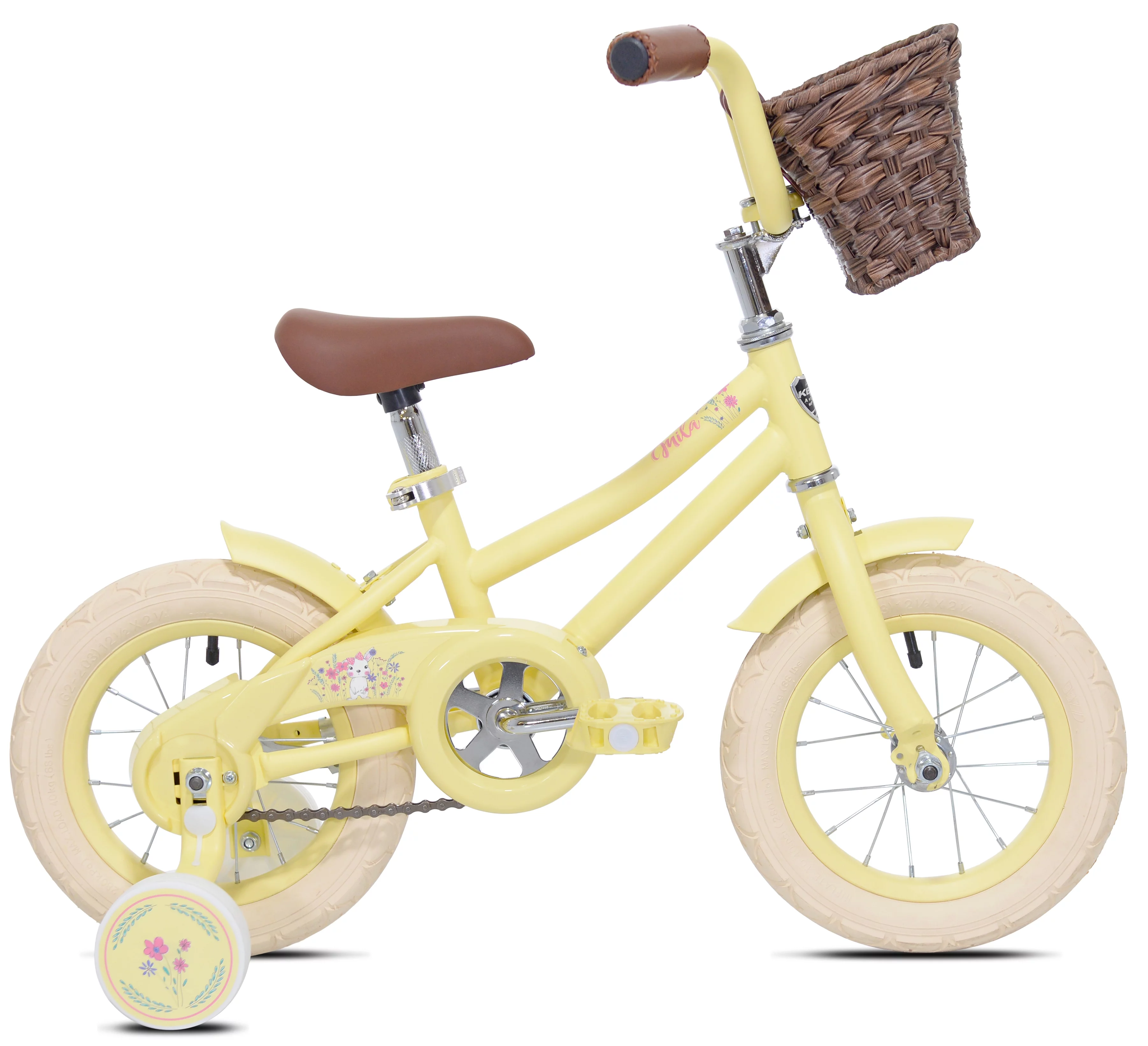Kent Bicycles 12 in. Girl's Mila Child Bicycle with Front Basket, Pink - Womvr
