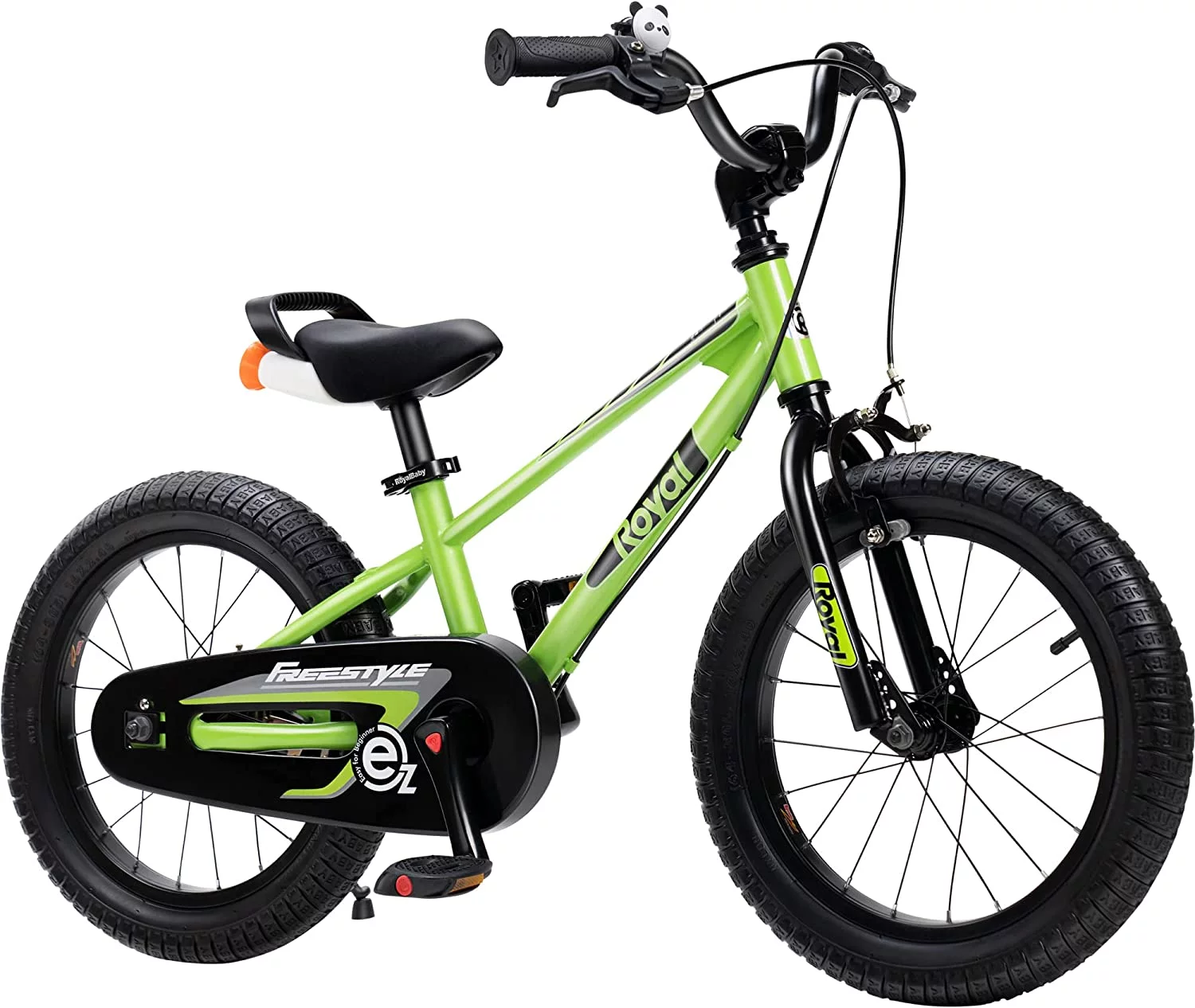 RoyalBaby EZ Kids Bike Easy Learn Balancing to Biking 12 Inch Balance & Pedal Bicycle Instant Assembly for Boys Girls Ages 2-4 Years Black - Womvr