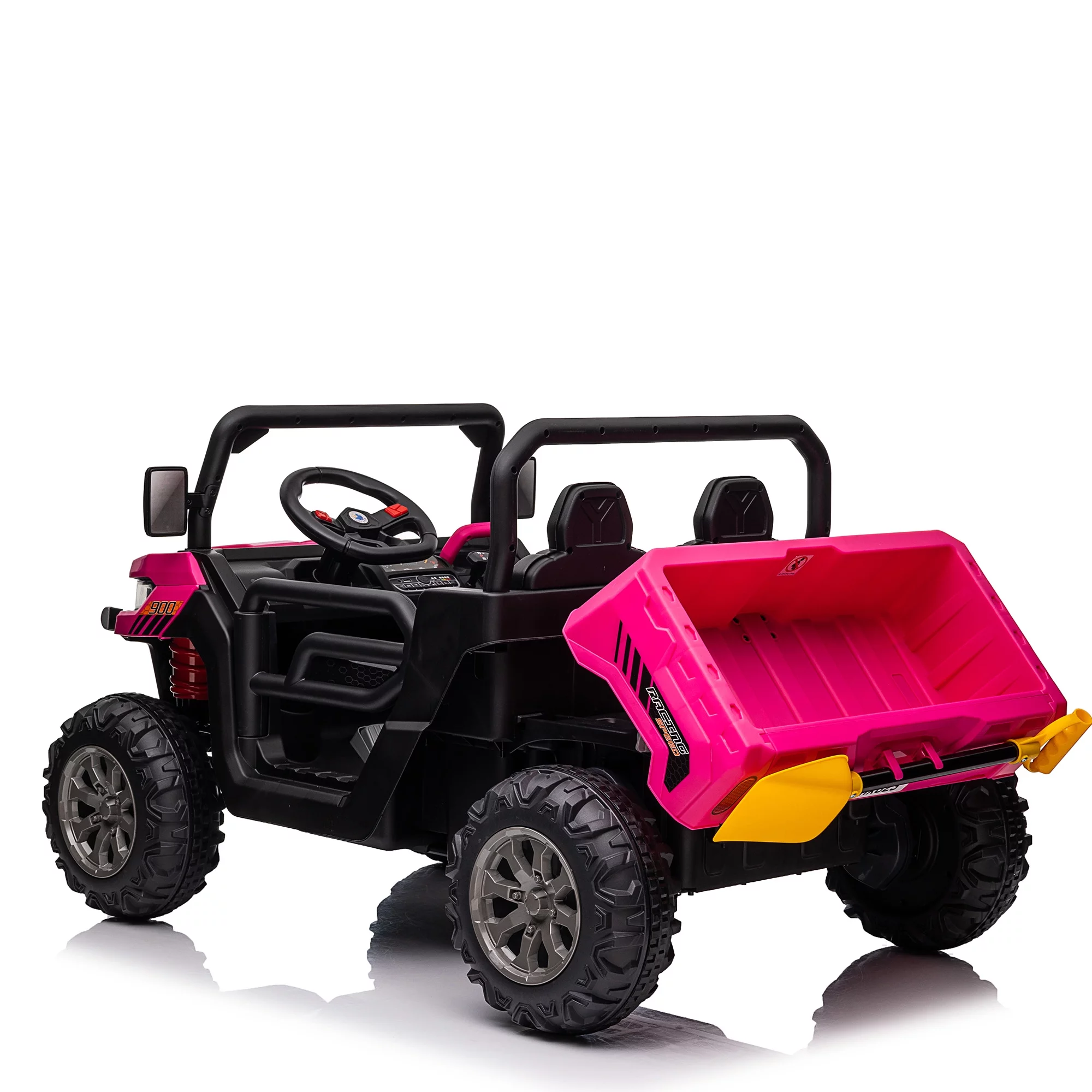 24V Kids Ride On Dump Truck 2 Seater with Remote,Green - Womvr